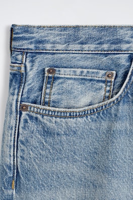 RIDER RELAXED-FIT DENIM SHORTS — BLUE 5