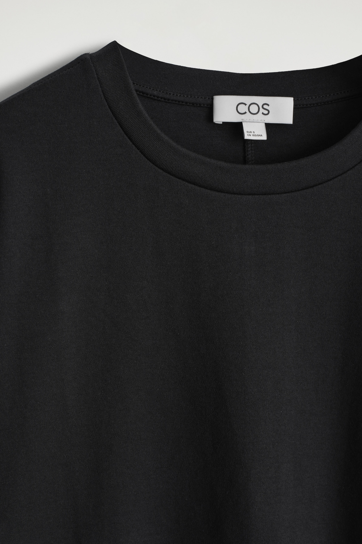 OVERSIZED BOXY COTTON T-SHIRT — BLACK