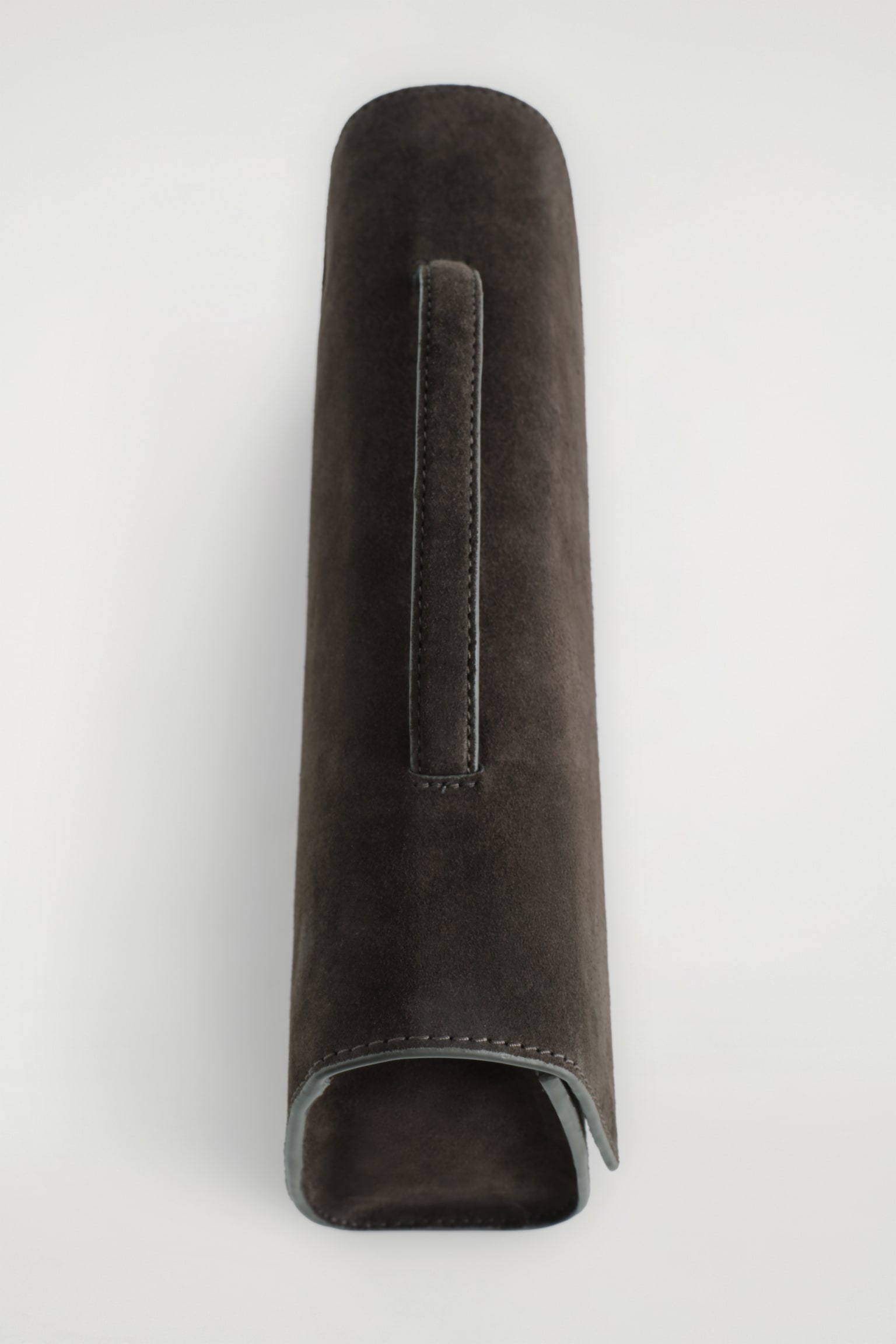GALLERY CLUTCH – VELOURSLEDER - DUNKELBRAUN - 4