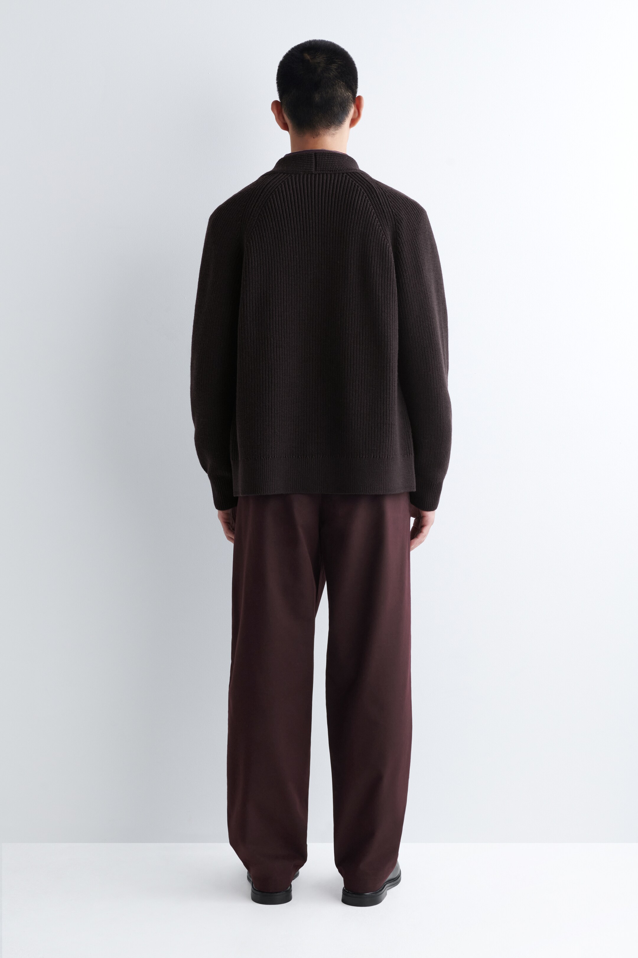 Agrandir l'image: PANTALON CHINO DROIT EN COTON - BORDEAUX - HOMME | H&M CH 3