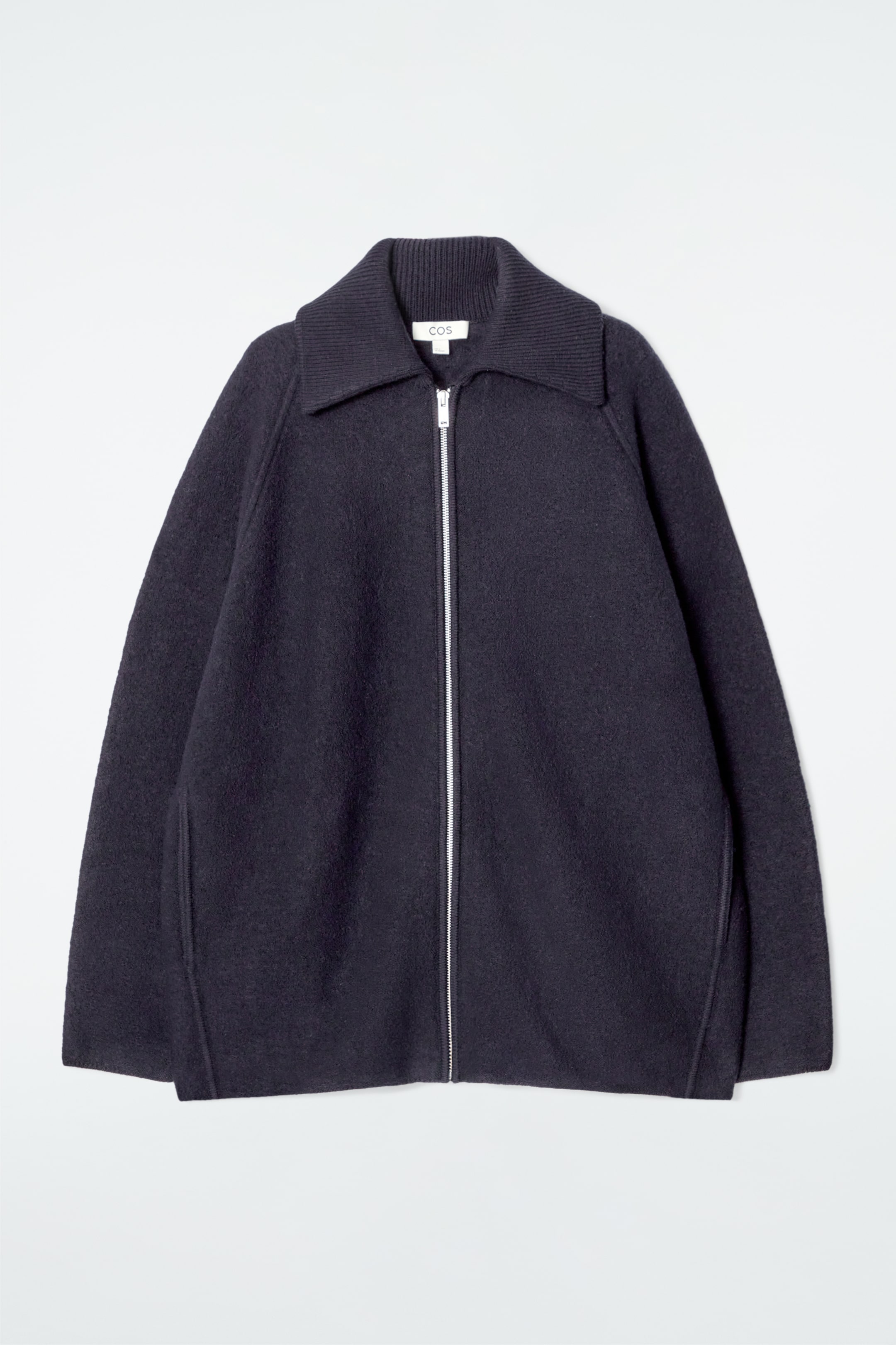 Zobraziť väčší obrázok: Bunda na zips z plstenej vlny - TMAVOMODRÁ - ŽENY | H&M SK 6