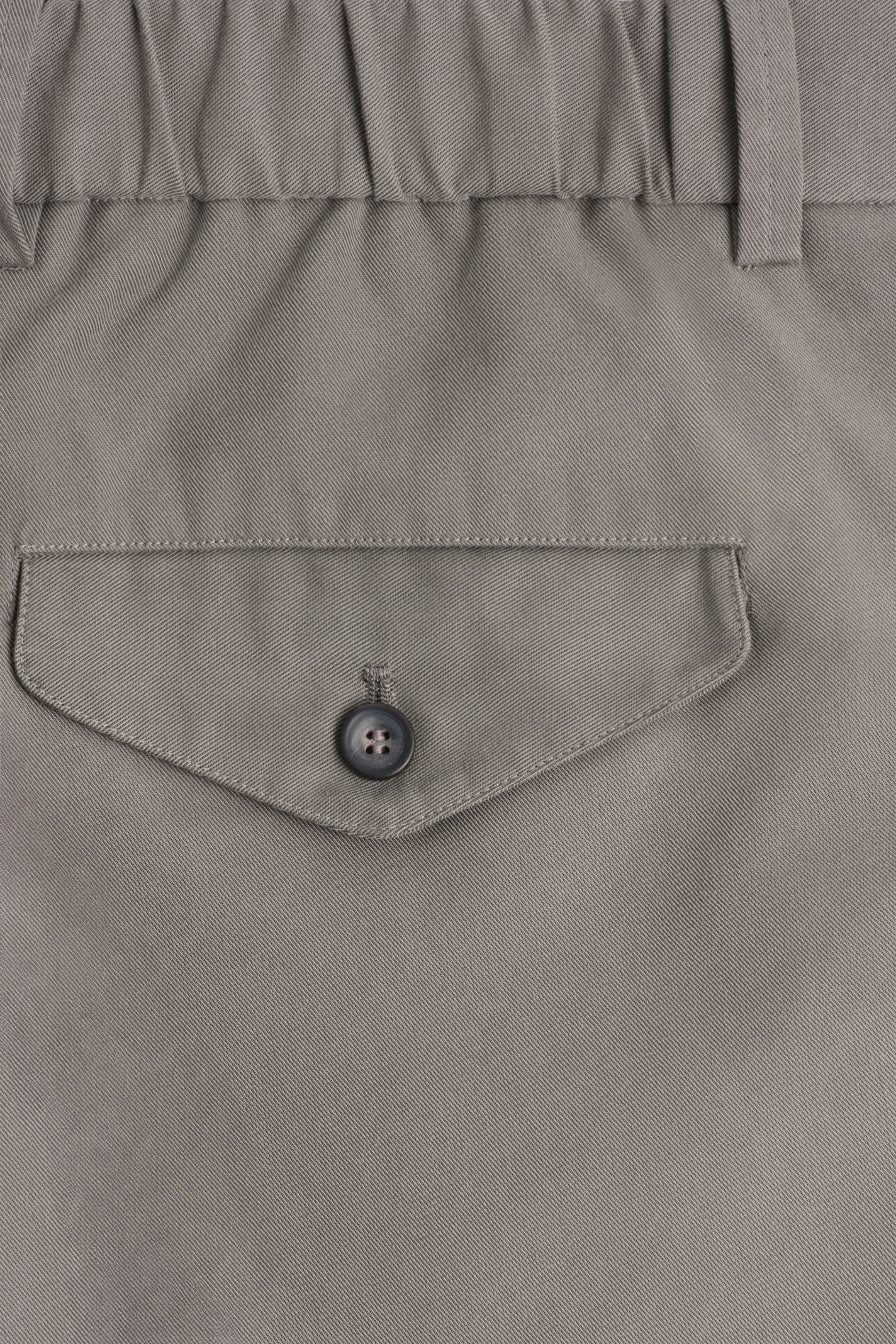 Agrandir l'image: PANTALON À PLIS DROIT EN SERGÉ DE COTON - TAUPE FONCÉ - HOMME | H&M CH 9