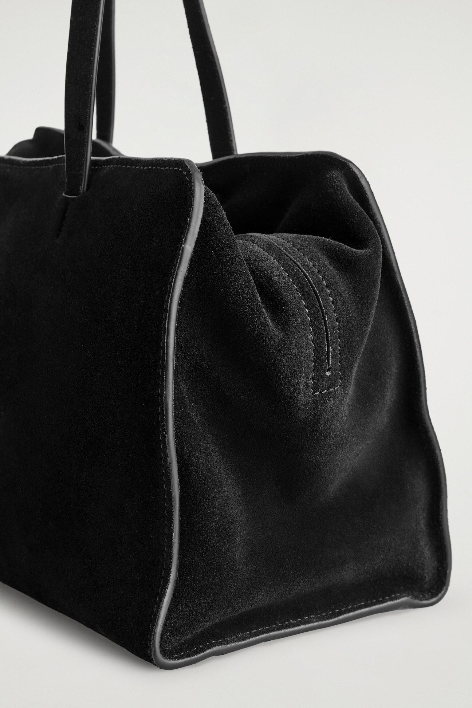 SAC BOWLING MARAIS - DAIM - NOIR/CAPPUCCINO - 4