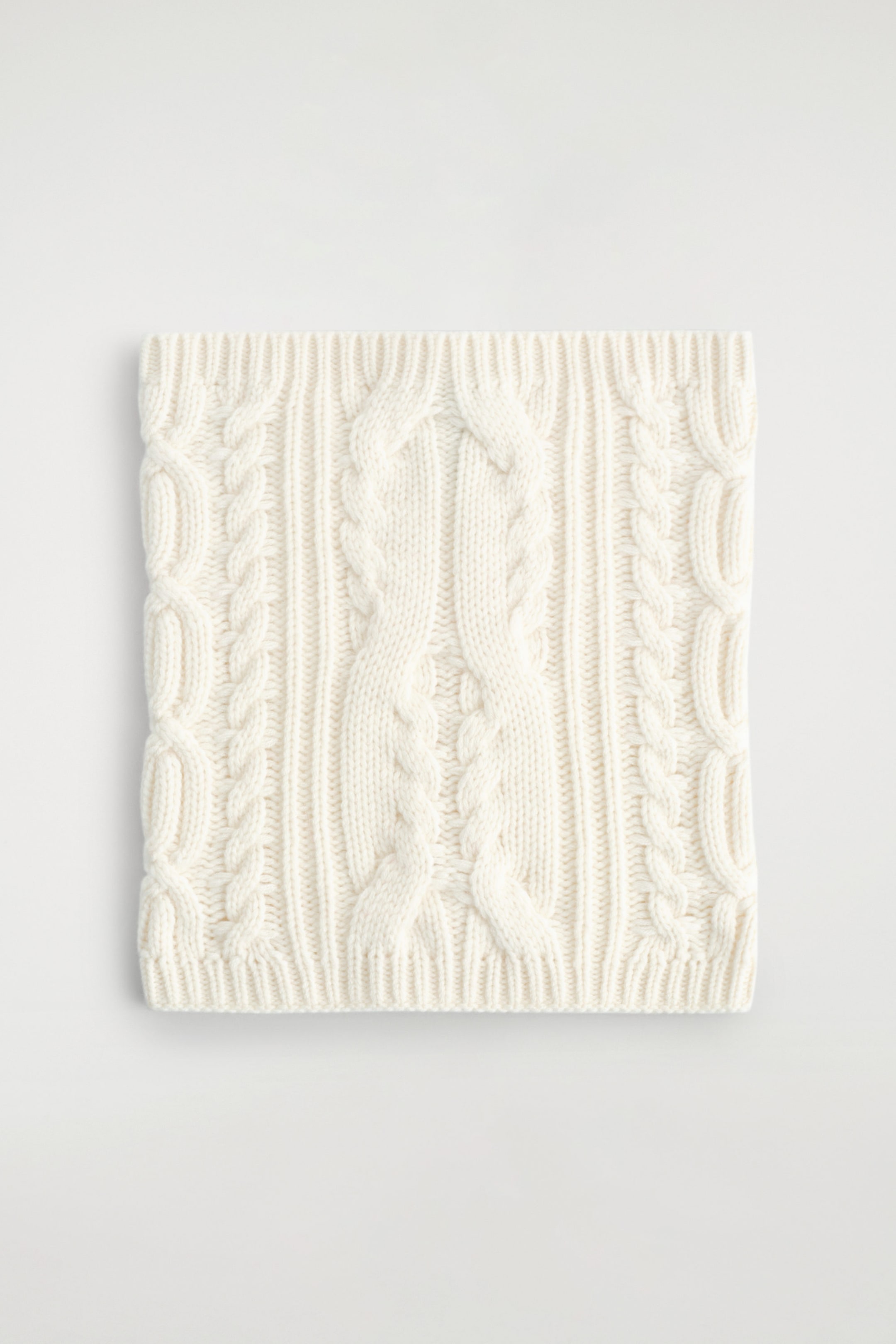 CABLE-KNIT WOOL-CASHMERE SNOOD