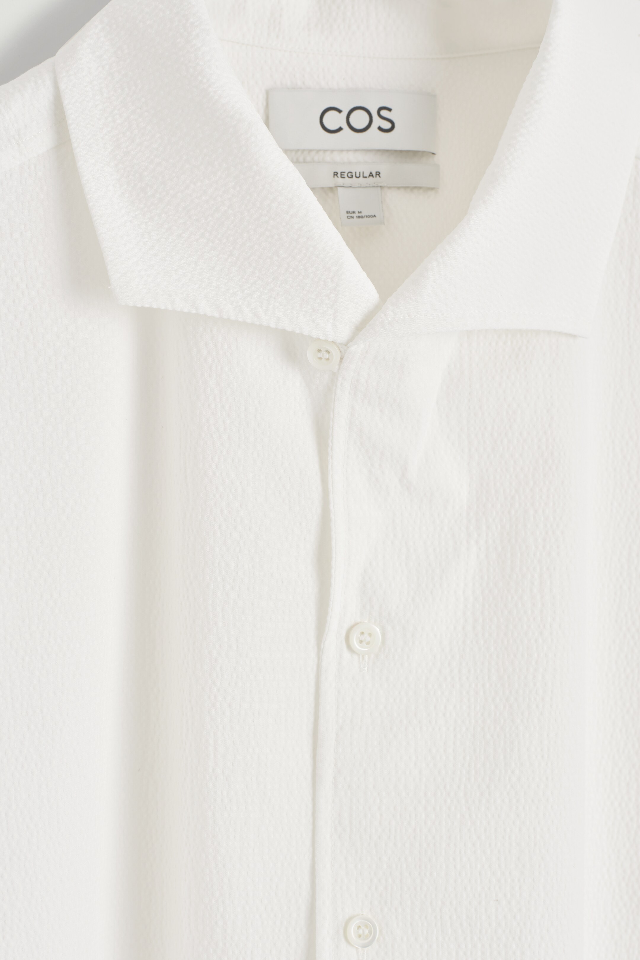 Ingrandisci l'immagine: CAMP-COLLAR SEERSUCKER SHIRT - WHITE - UOMO | H&M CH 7