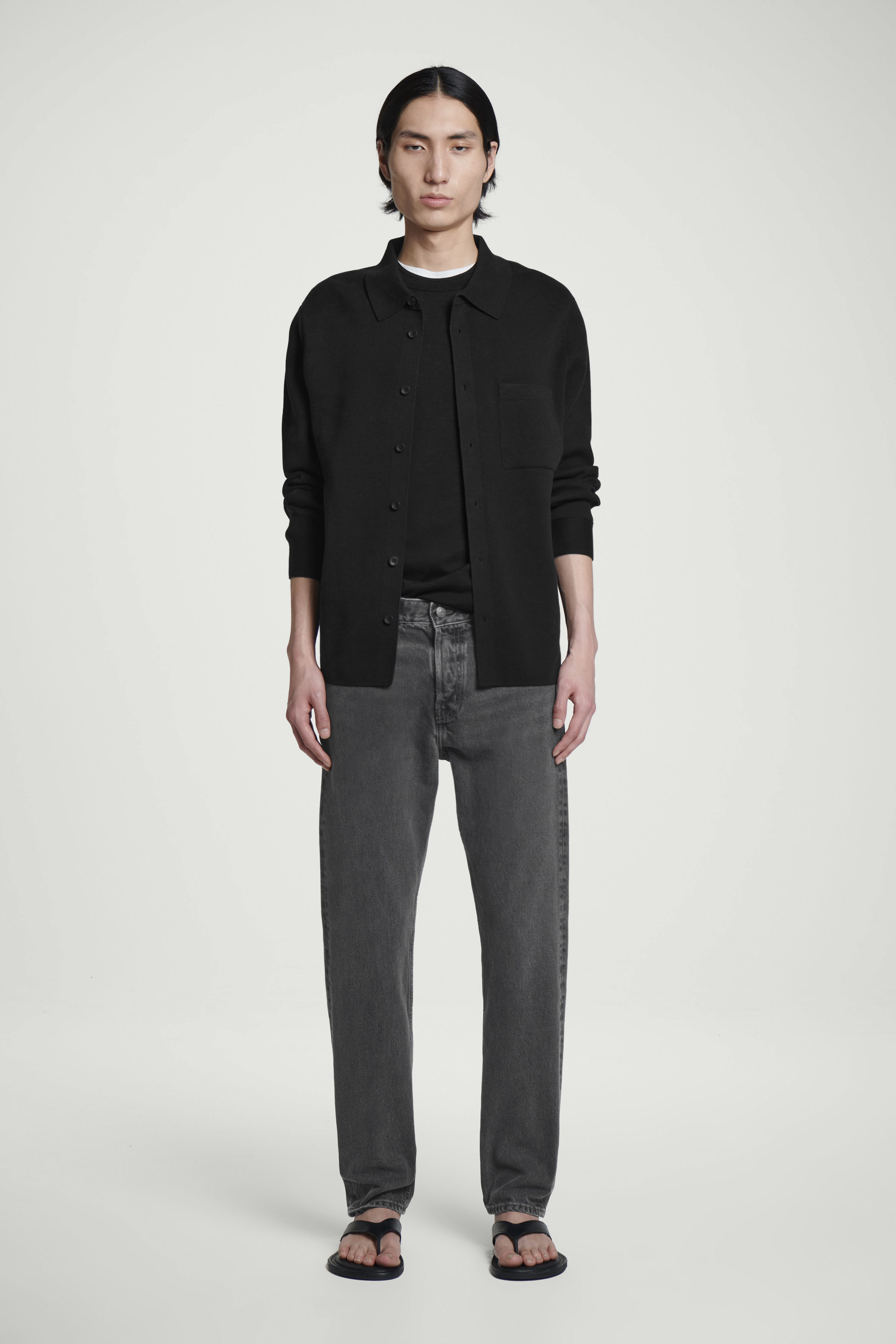 PILLAR TAPERED JEANS - FADED BLACK | COS