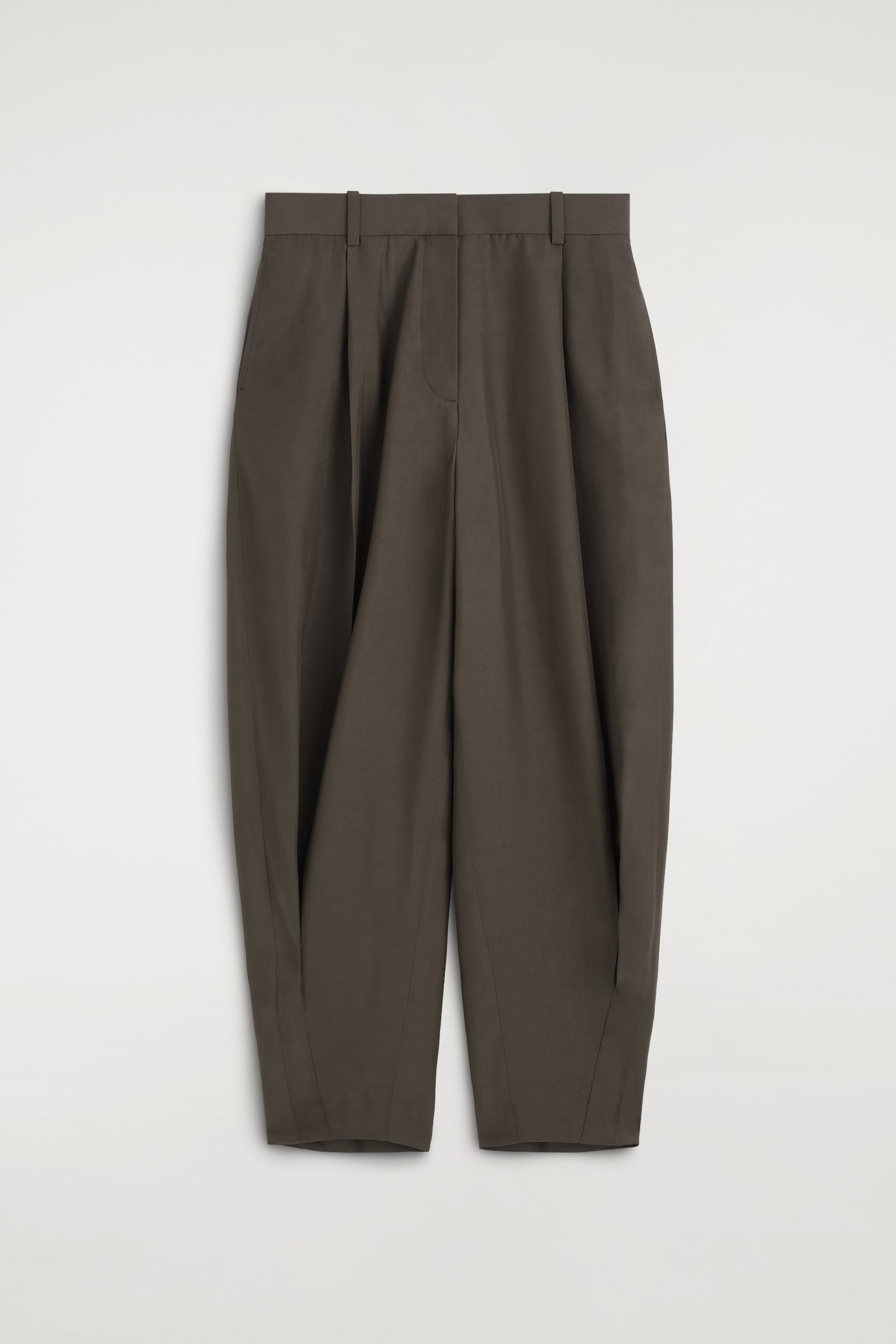 PLEATED BALLOON-LEG TROUSERS - 1