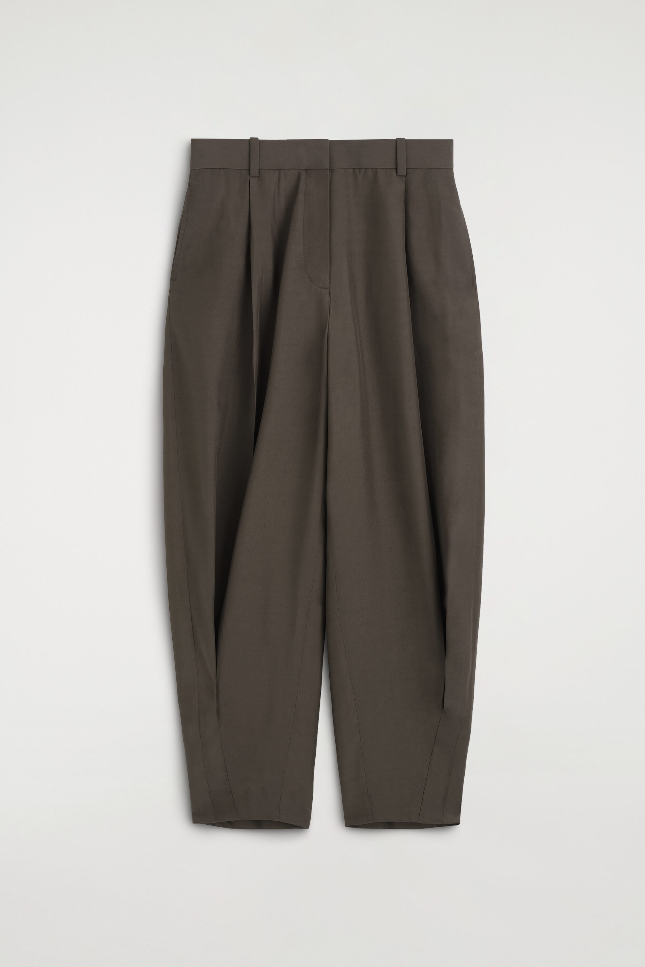 PLEATED BALLOON-LEG PANTS