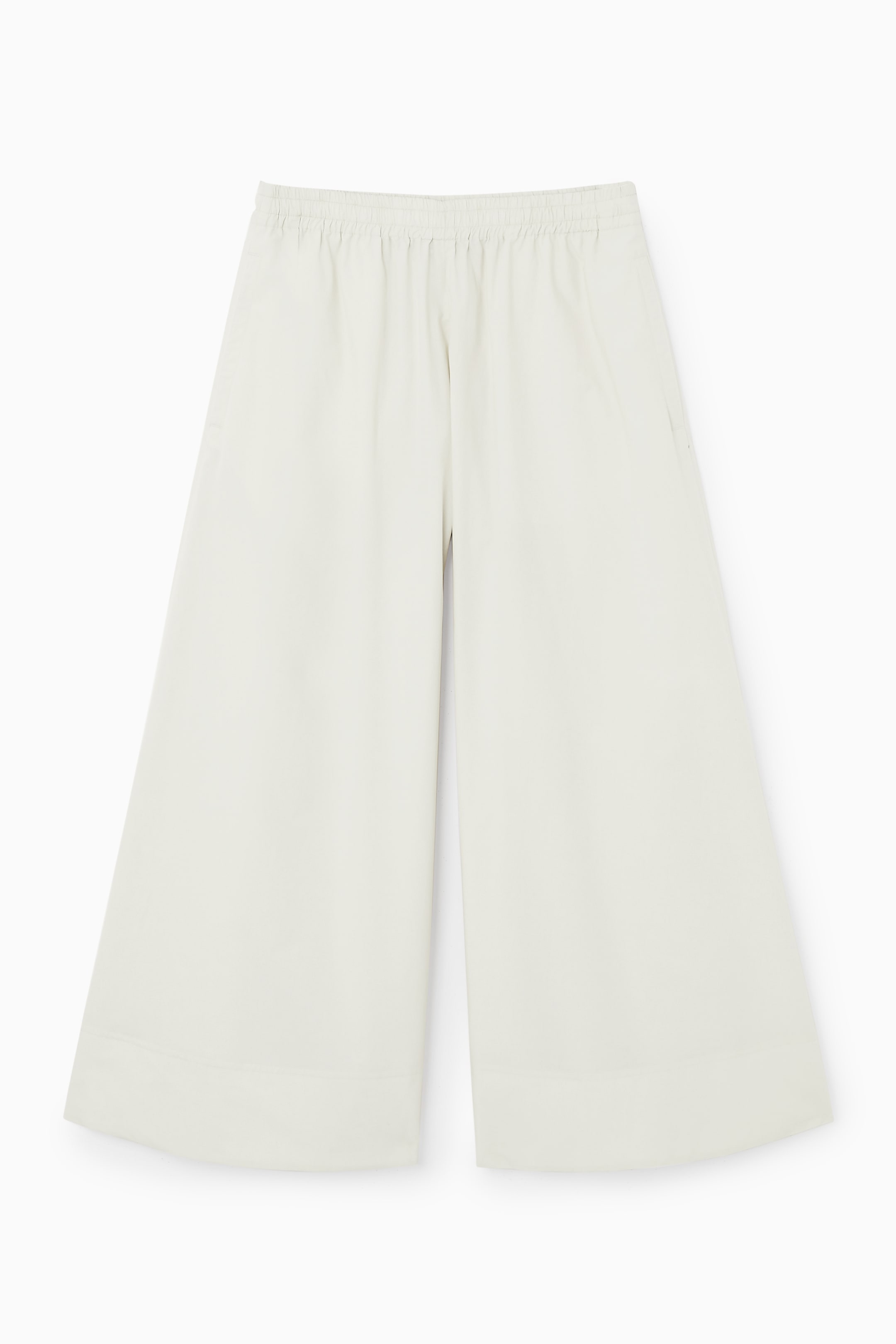 Zobrazit větší obrázek: VOLUMINÓZNÍ KALHOTY CULOTTE - LIGHT BEIGE - ŽENY | H&M CZ 1