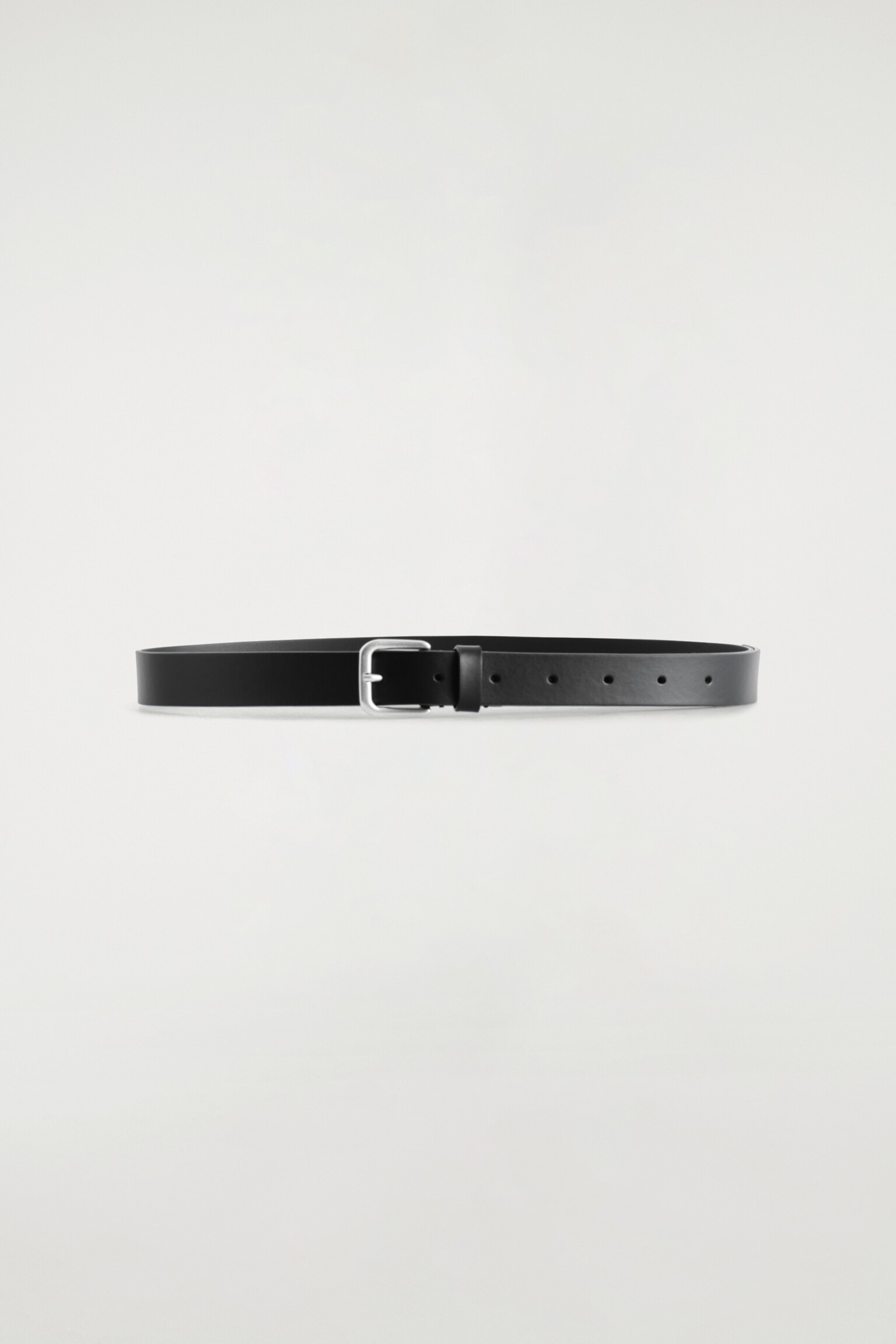 CINTURA IN PELLE - NERO/MARRONE - 2