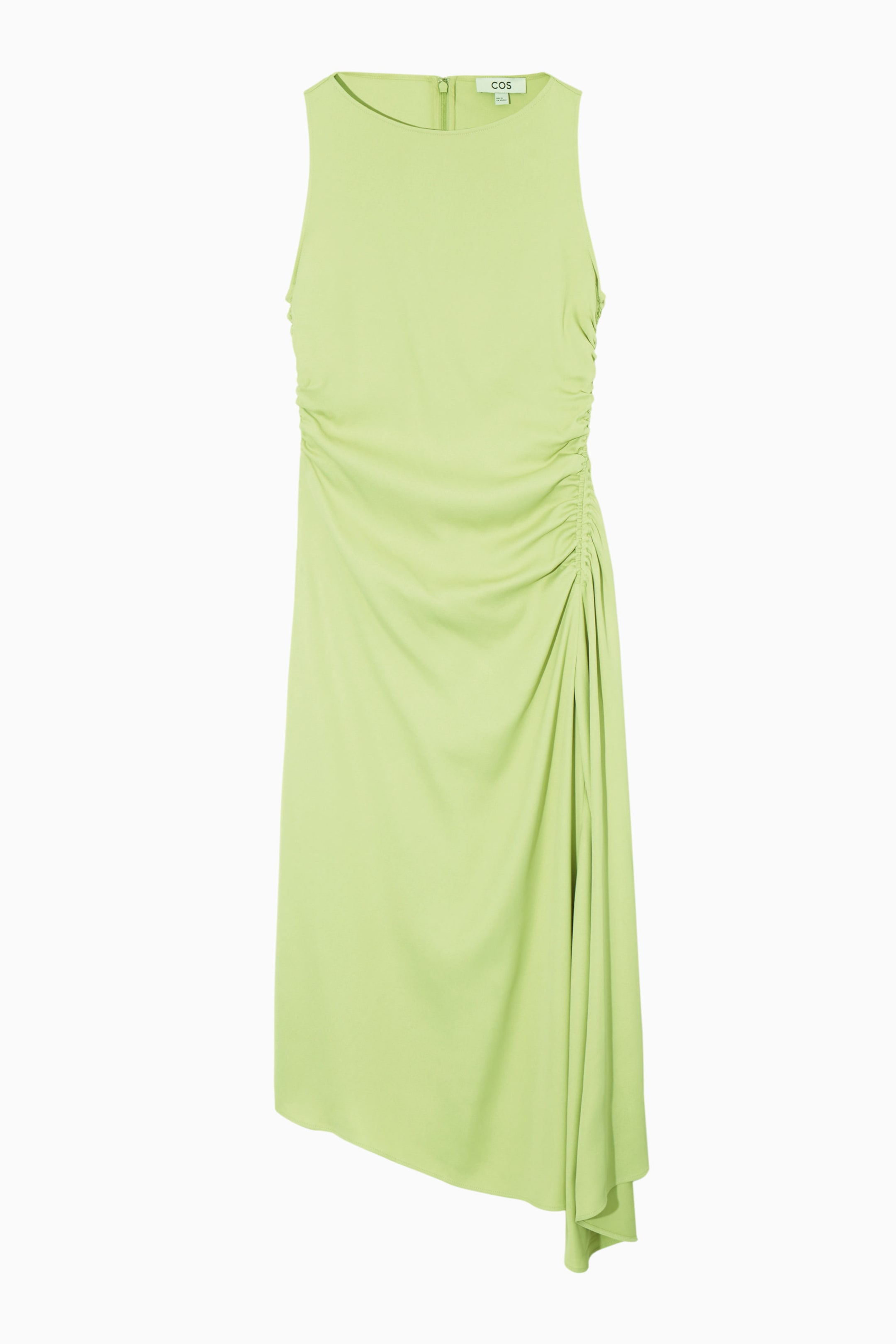 asymmetric draped midi dress cos King's Cross Regular fit Dry clean nav-215 Vtg Y2k 90s Black Colour:White