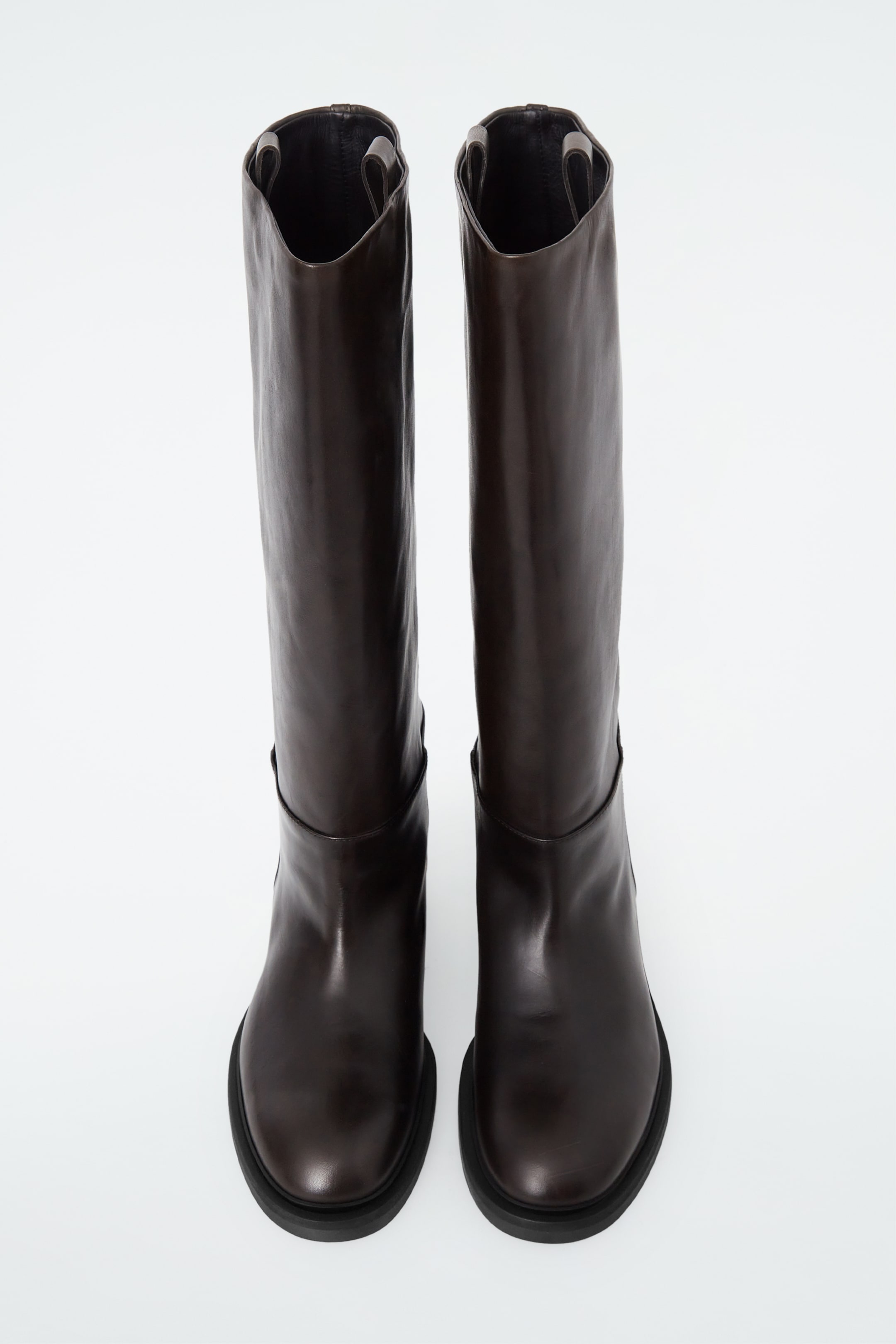 View larger image: LEATHER RIDING BOOTS - DARK BROWN - Ladies | H&M GB 3