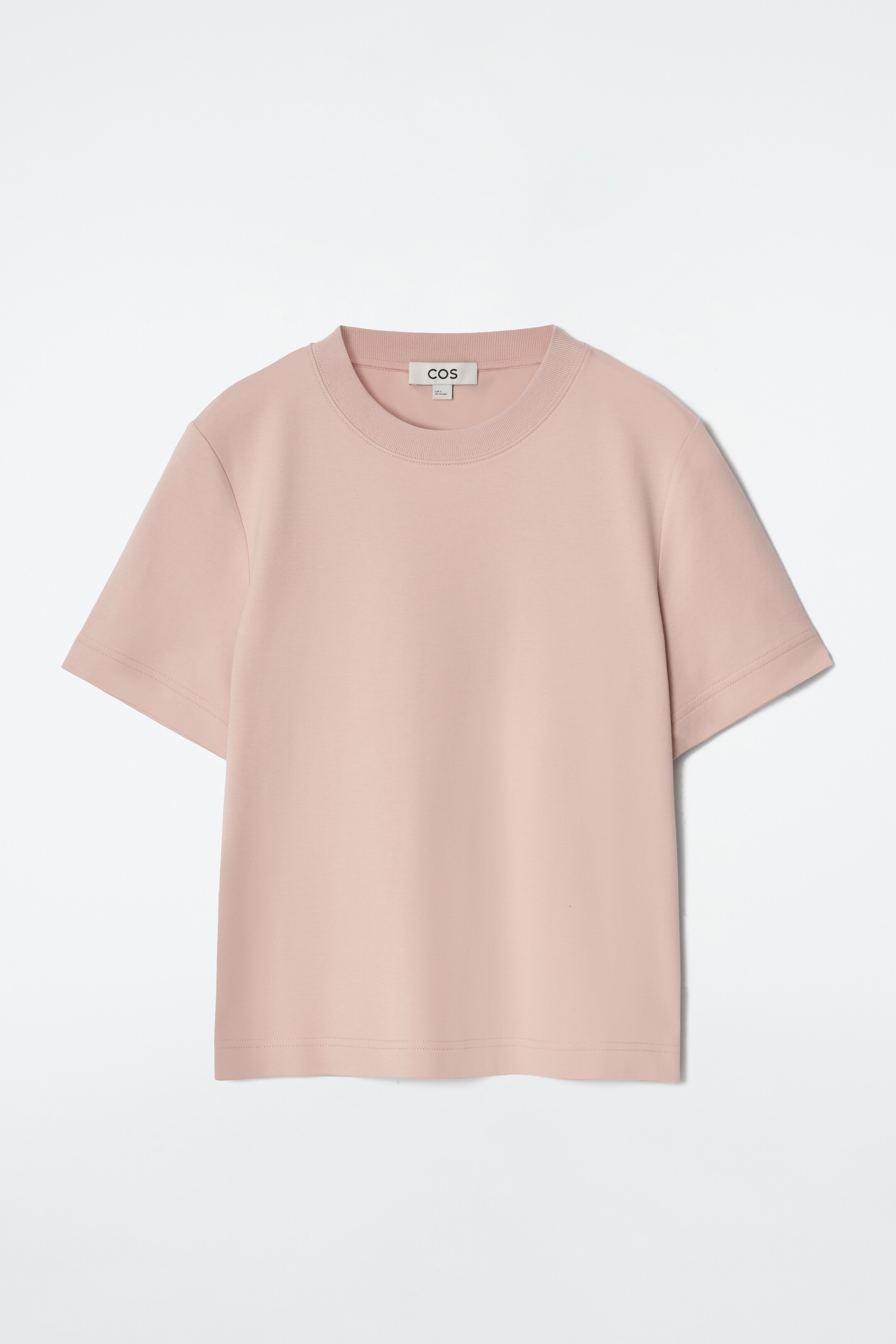 Ver imagem maior: T-SHIRT REGULAR DE CORTE LIMPO - ROSA CLARO - SENHORA | H&M PT 6