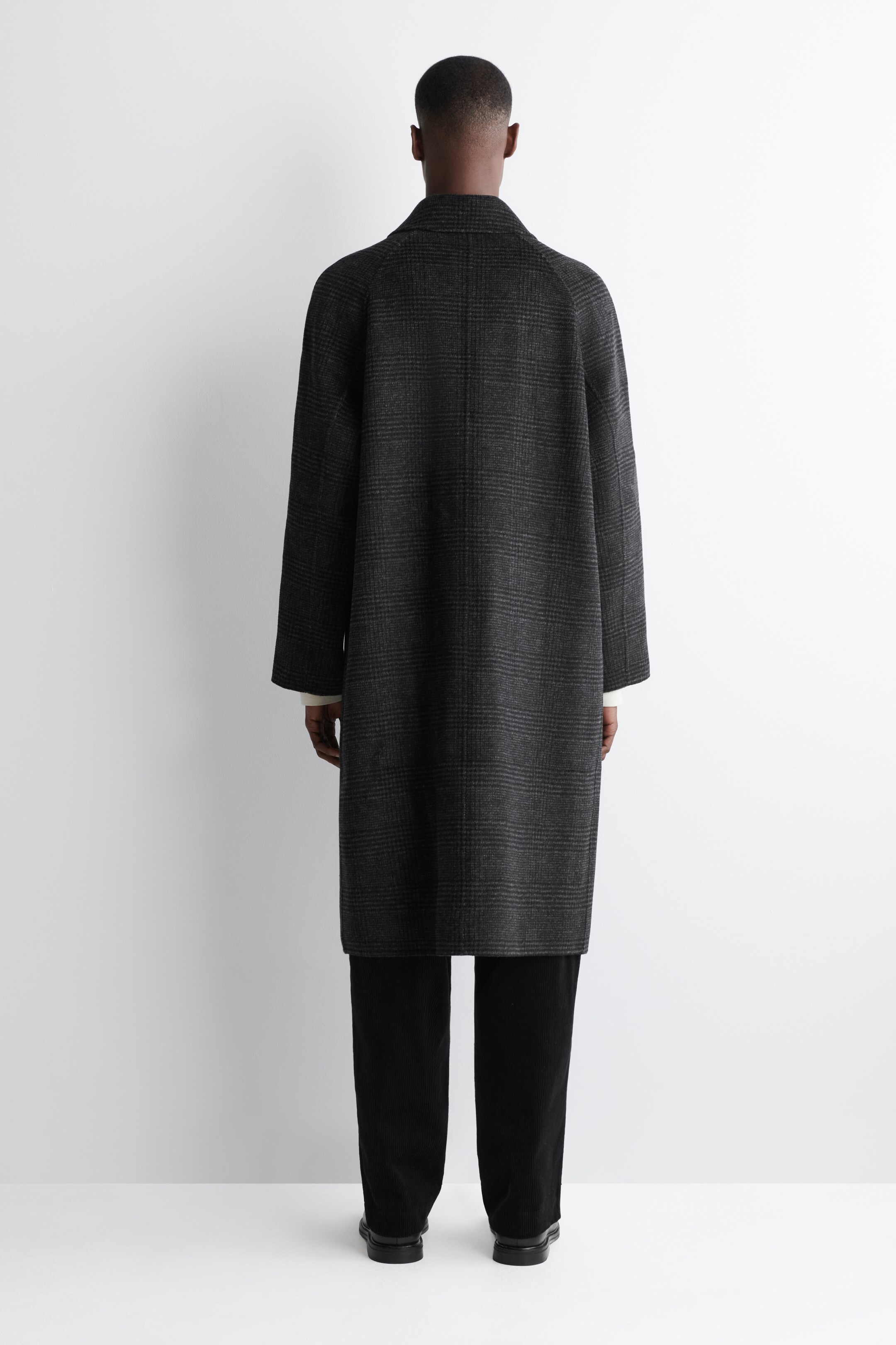 Zobraziť väčší obrázok: REVERSIBLE CHECKED WOOL COAT - GREY / CHECKED / HERRINGBONE - MUŽI | H&M SK 5