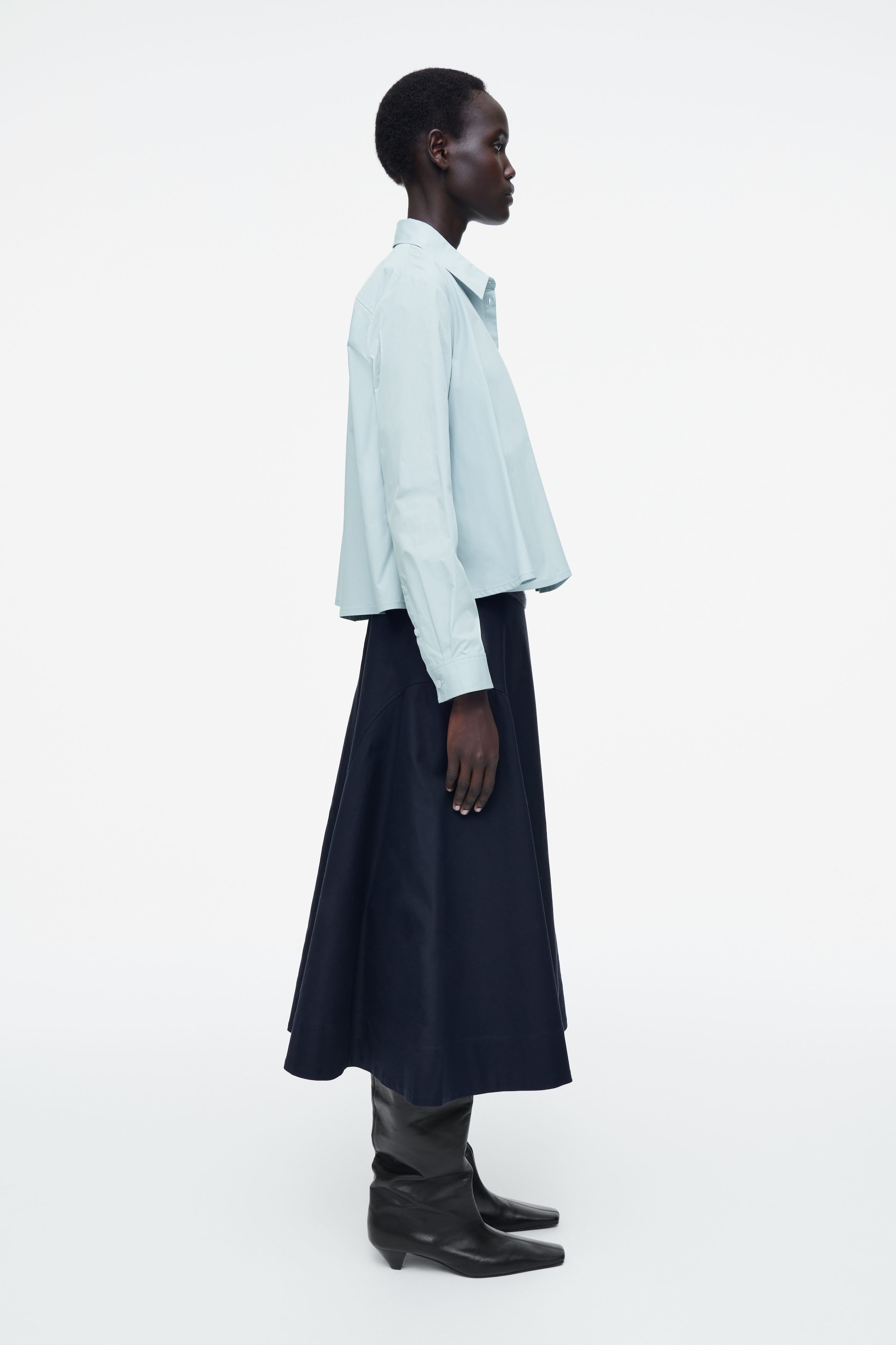 RELAXED FLARED COTTON SHIRT