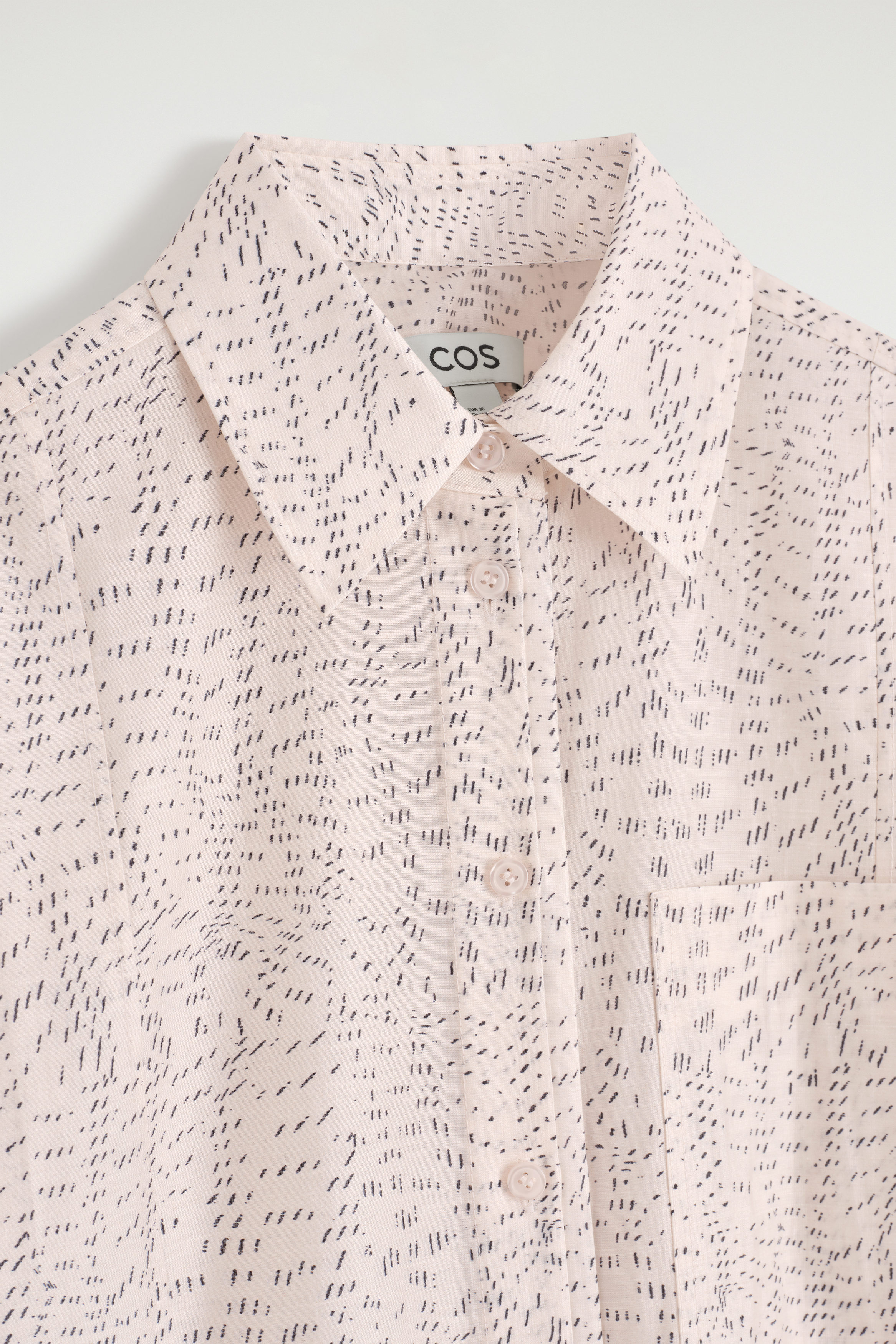 cos pink shirt dress UTILITY MINI SHIRT DRESS - PINK