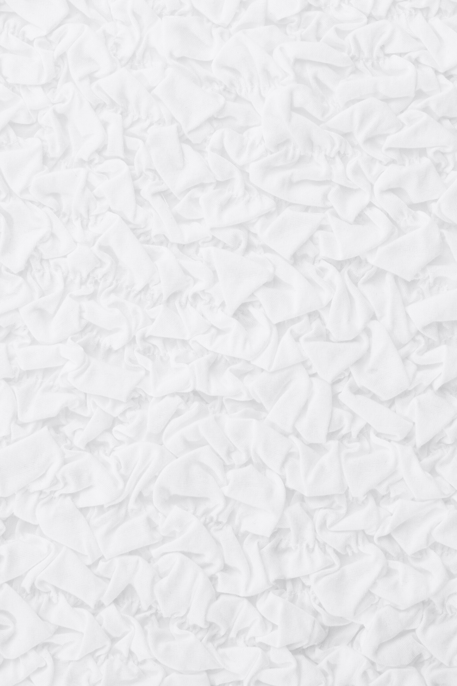 SMOCKED ONE-SHOULDER TANK TOP - WHITE - 2