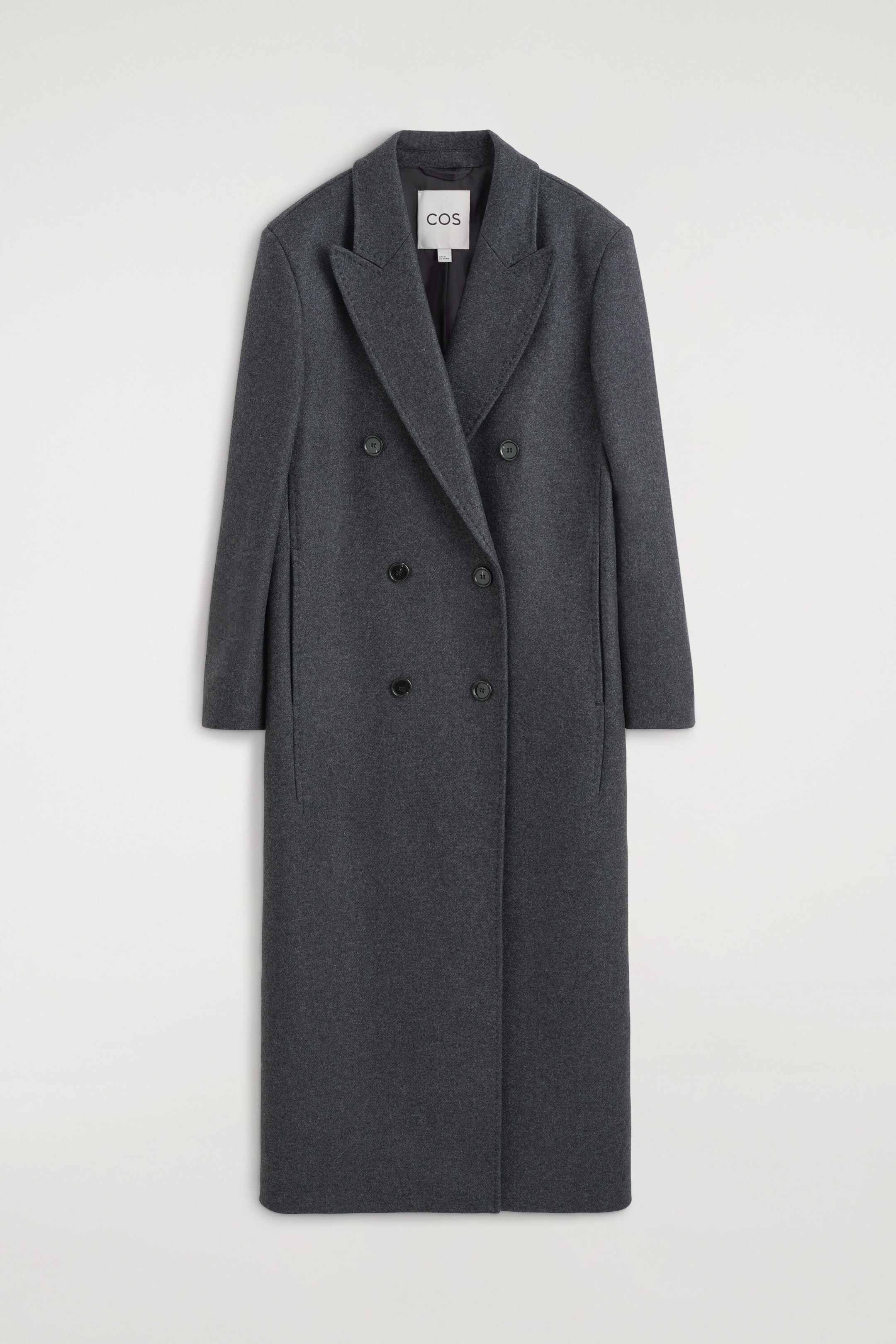 ELEGANTER DOPPELREIHIGER MANTEL AUS WOLL-MIX
