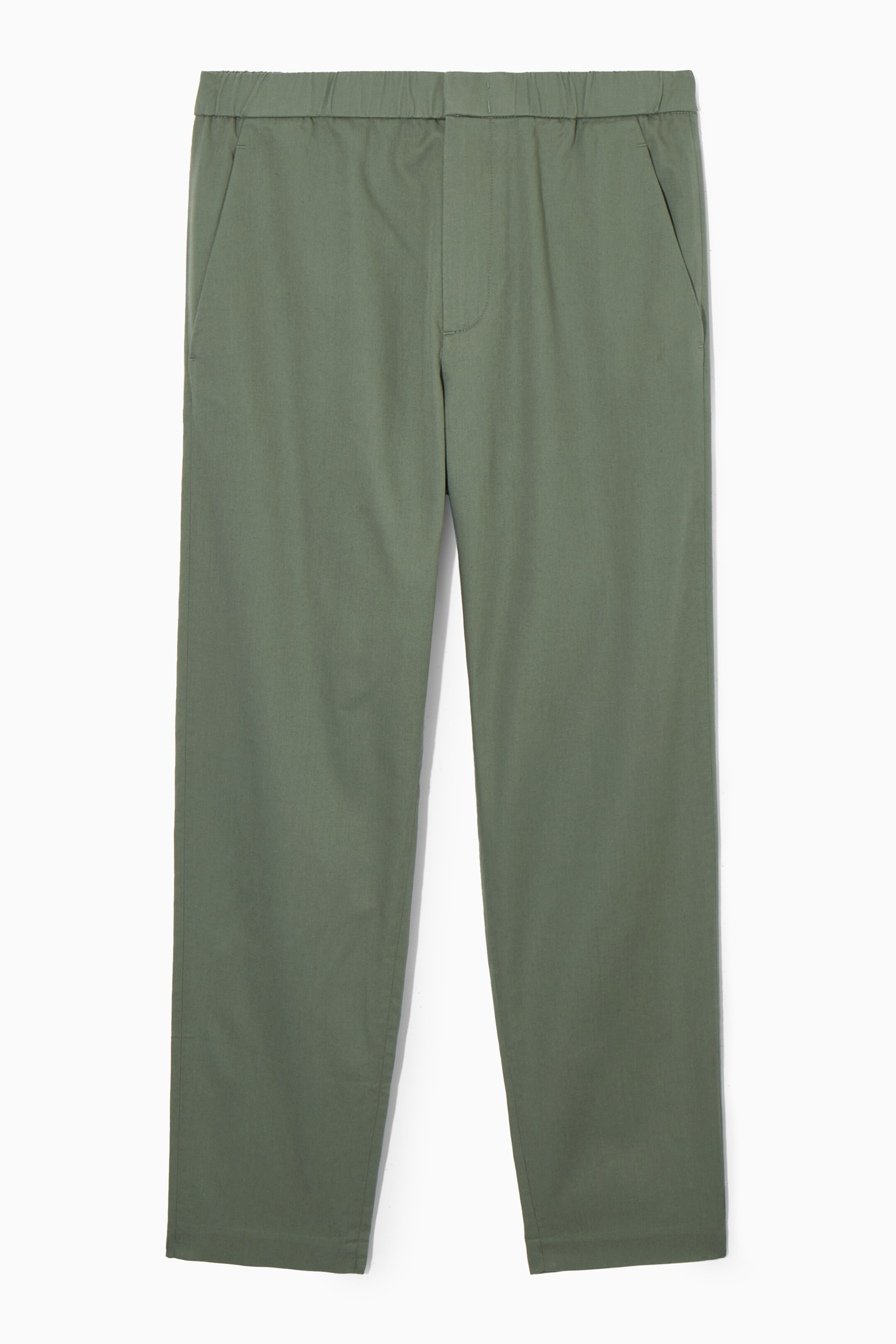 Grotere afbeelding bekijken: TWILL TAPS TOELOPENDE BROEK - GROEN - HEREN | H&M BE 5