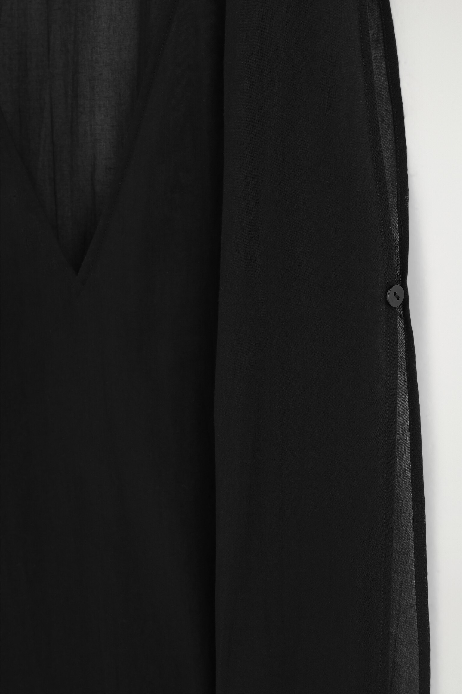 OPEN-SIDE SHEER TUNIC - BLACK/WHITE - 5