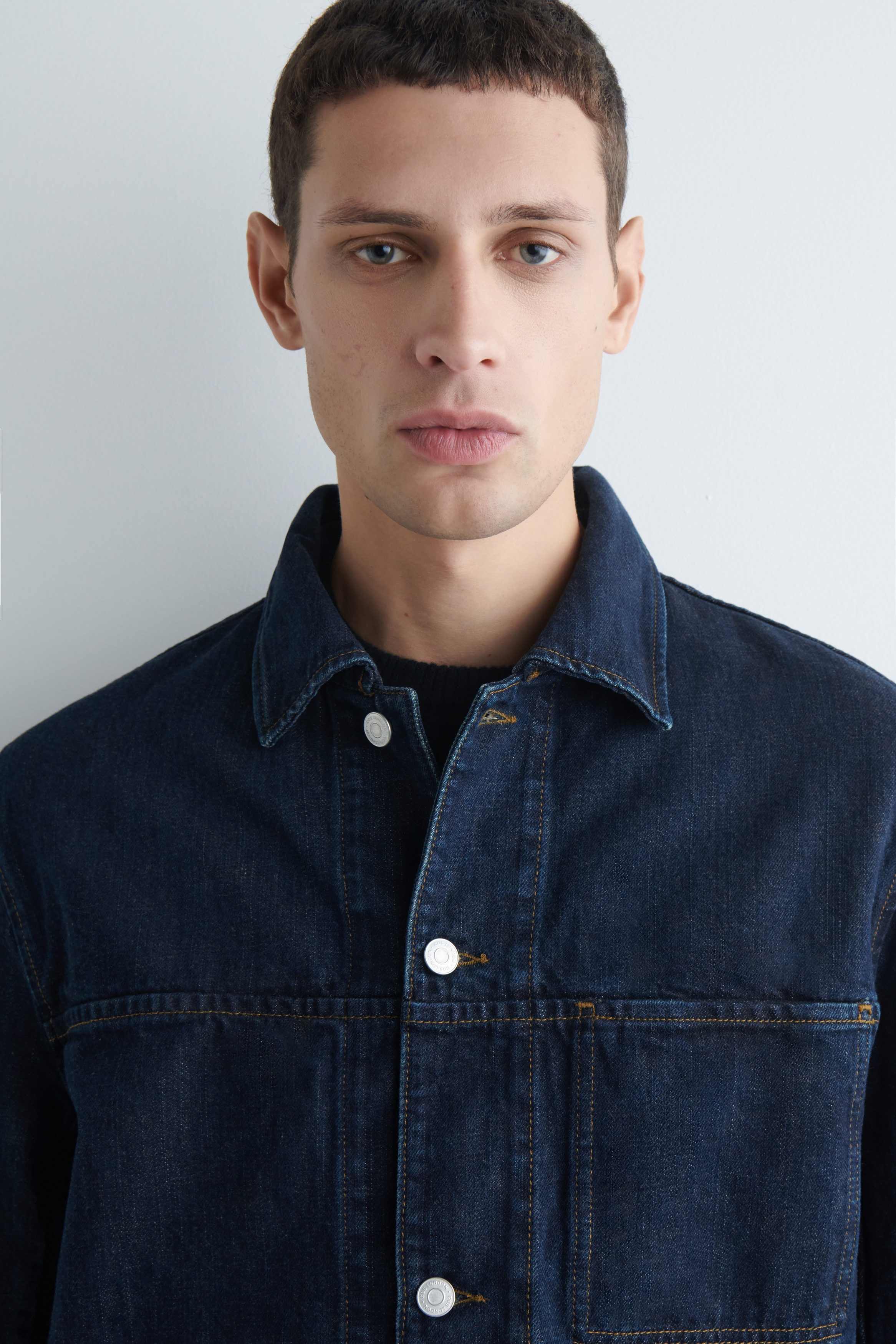 DENIM OVERSHIRT - DARK BLUE | COS US
