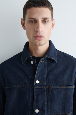 DENIM OVERSHIRT — DARK BLUE 5