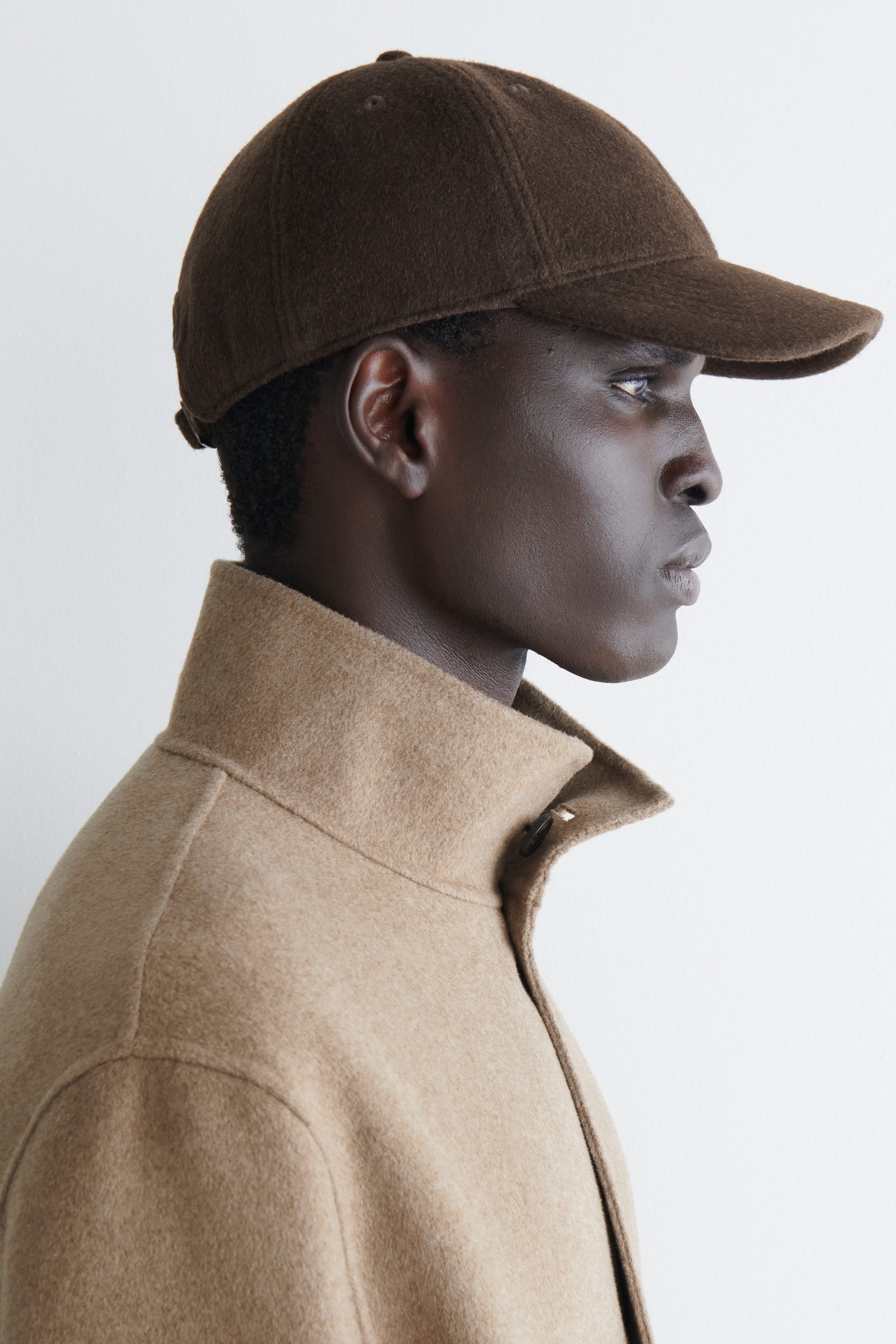 WOOL-BLEND BASEBALL CAP