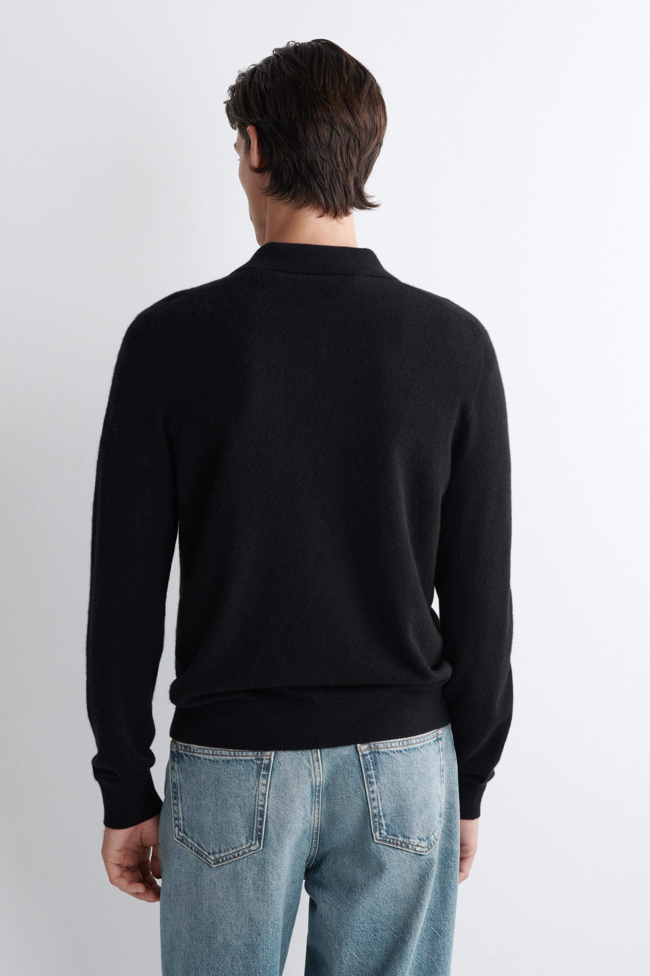 SEAMLESS CASHMERE POLO SHIRT