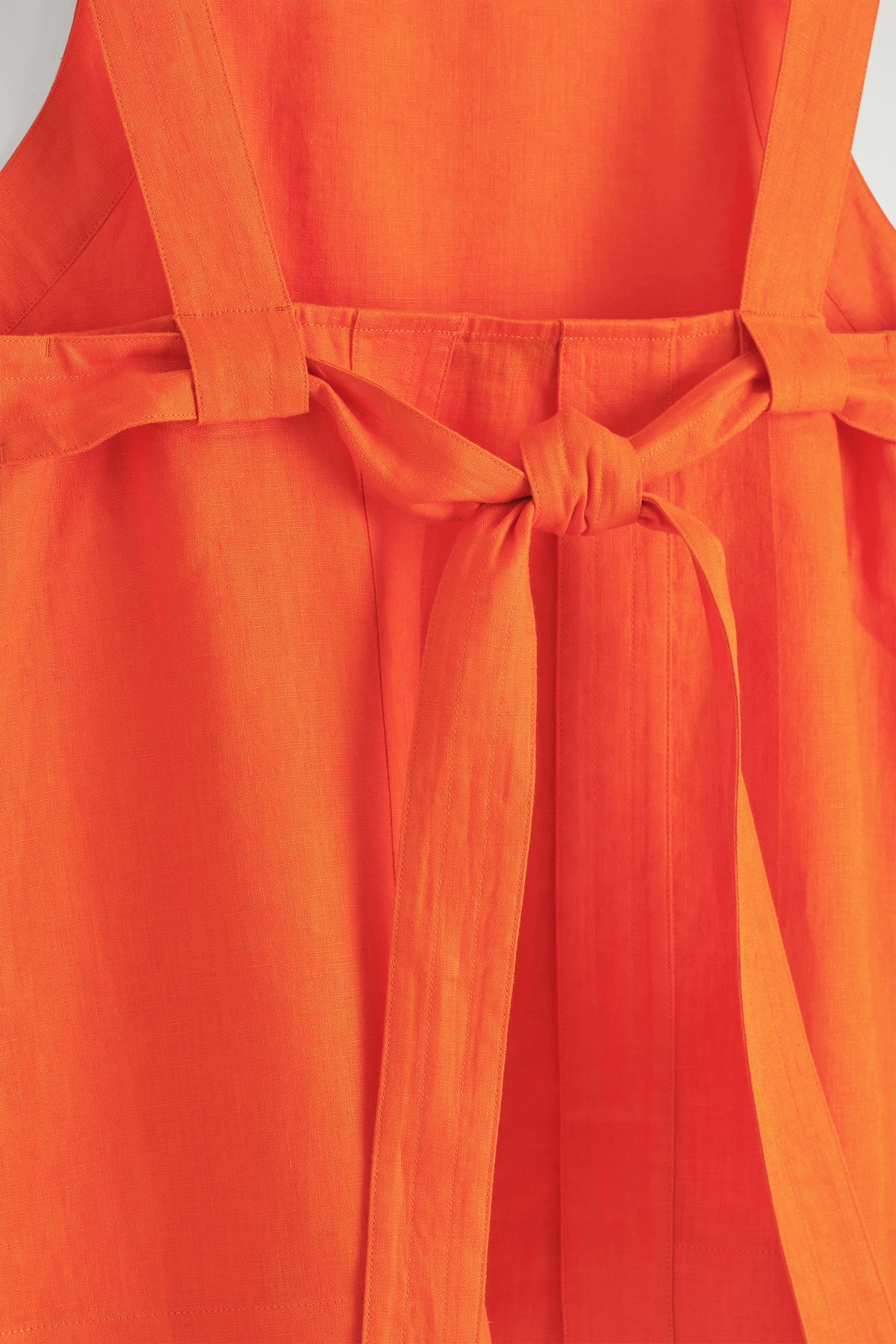 Grösseres Bild ansehen: TOP AUS LEINEN MIT BINDEDETAIL HINTEN - ORANGE - DAMEN | H&M CH 7