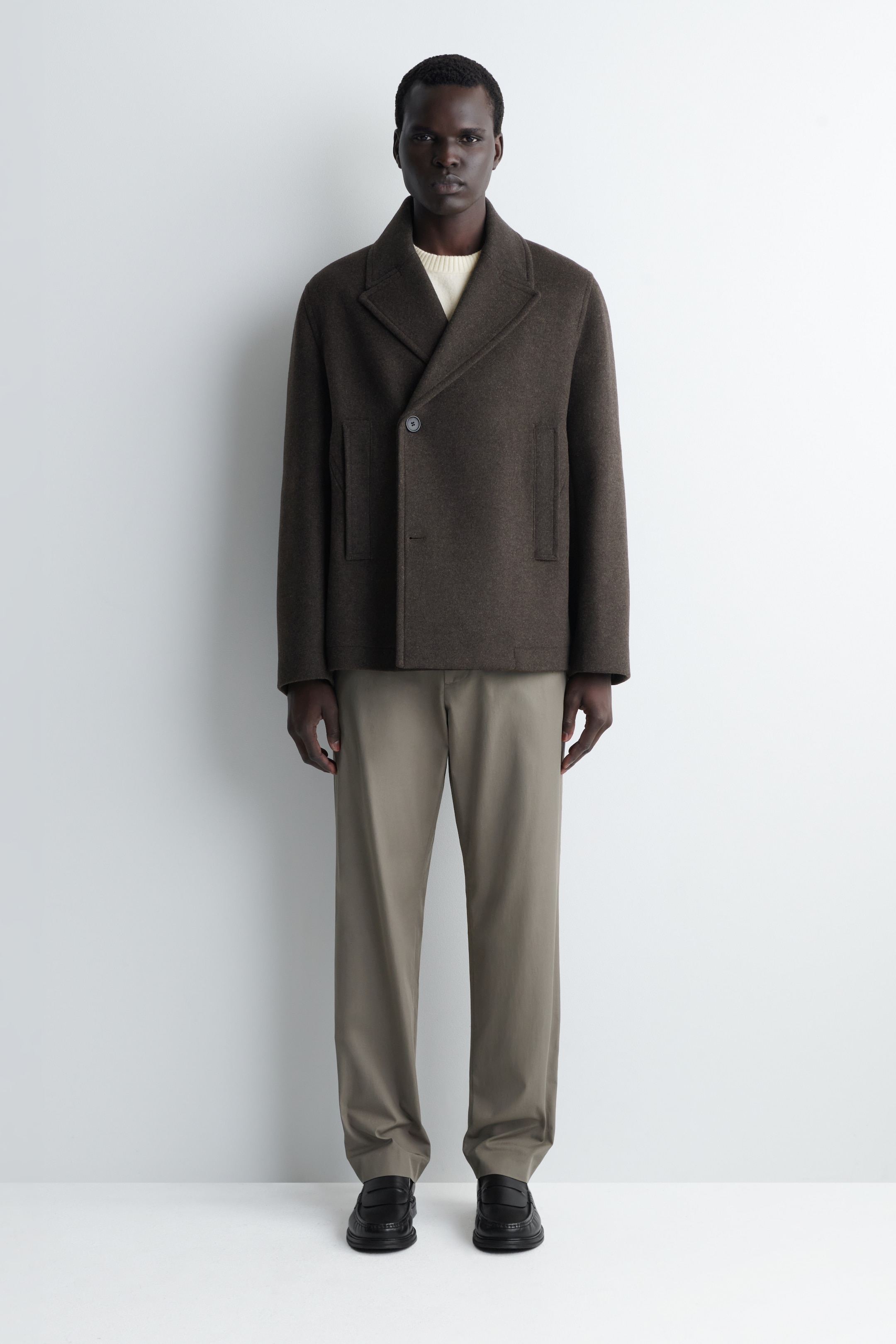 Ingrandisci l'immagine: COTTON STRAIGHT-LEG TROUSERS - MOLE - UOMO | H&M CH 1