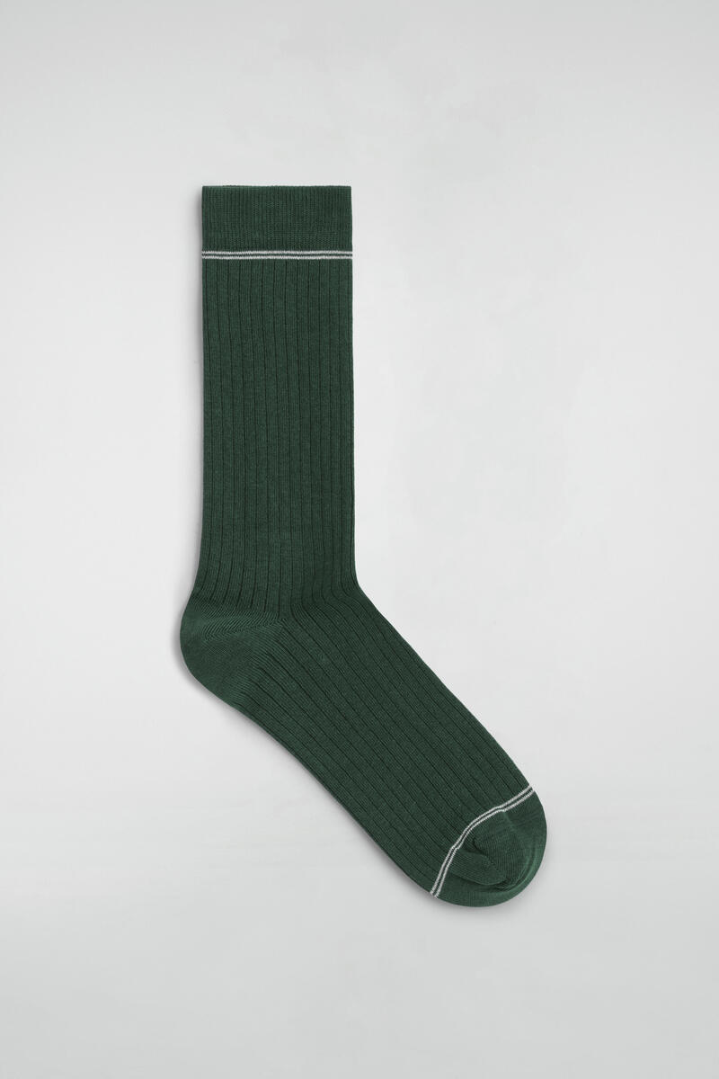 Striped Ribbed Socks