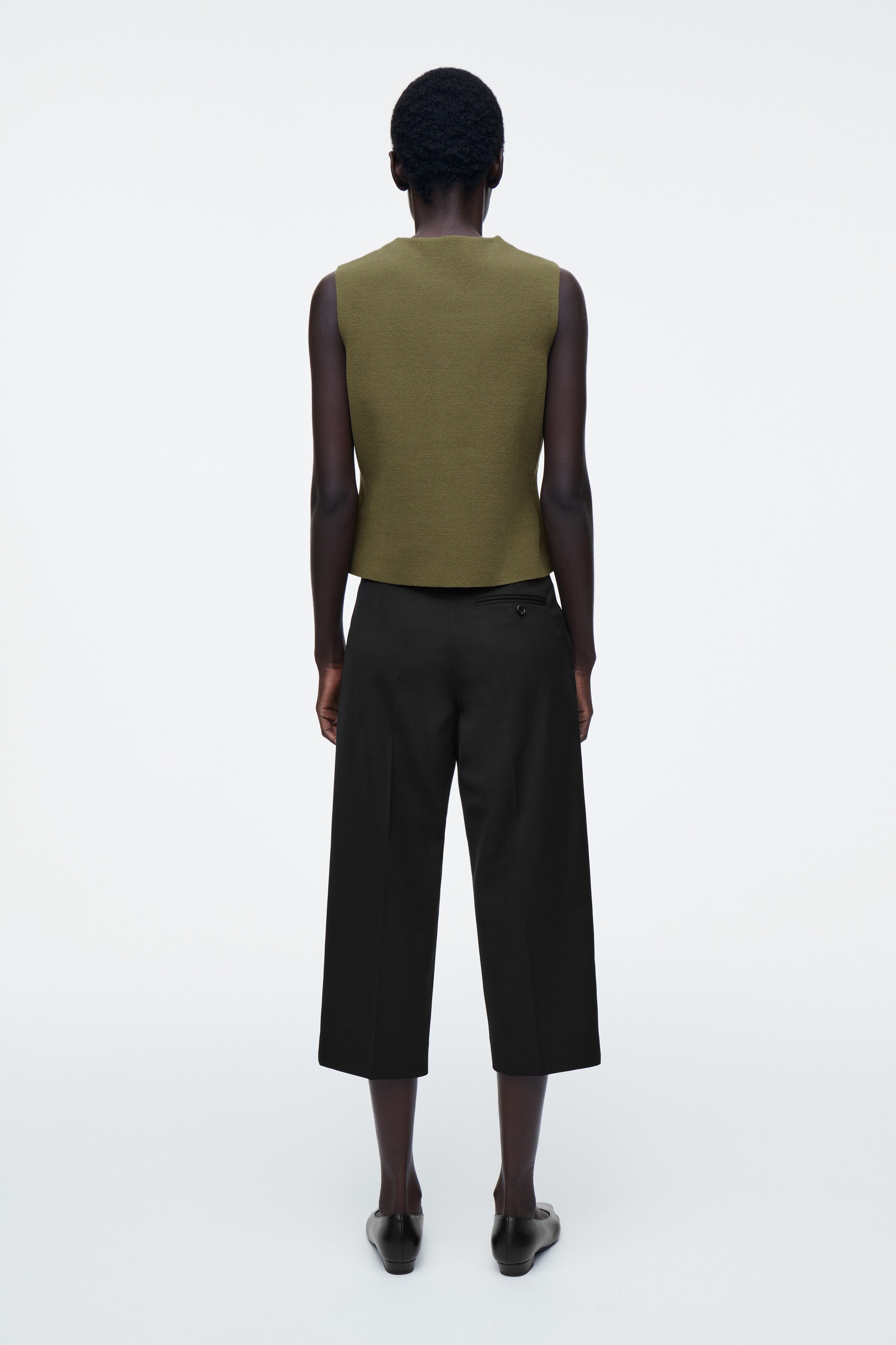 Visualizza immagine più grande: GILET IN COTONE LAVORATO A MAGLIA - VERDE - DONNA | H&M IT 4