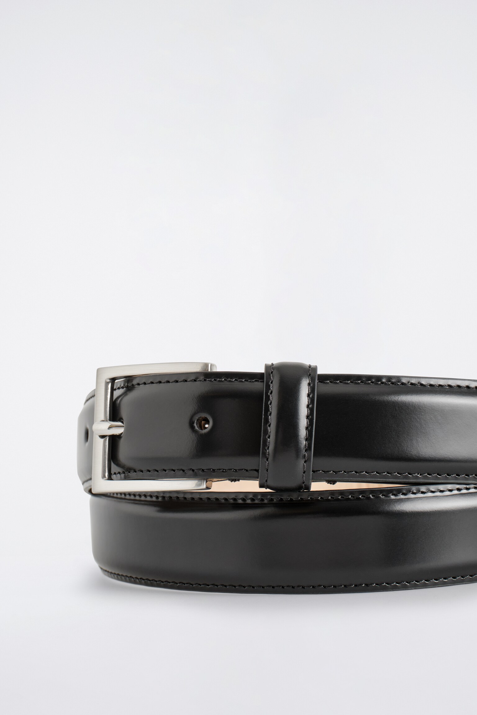 LEATHER BELT - BLACK - 3