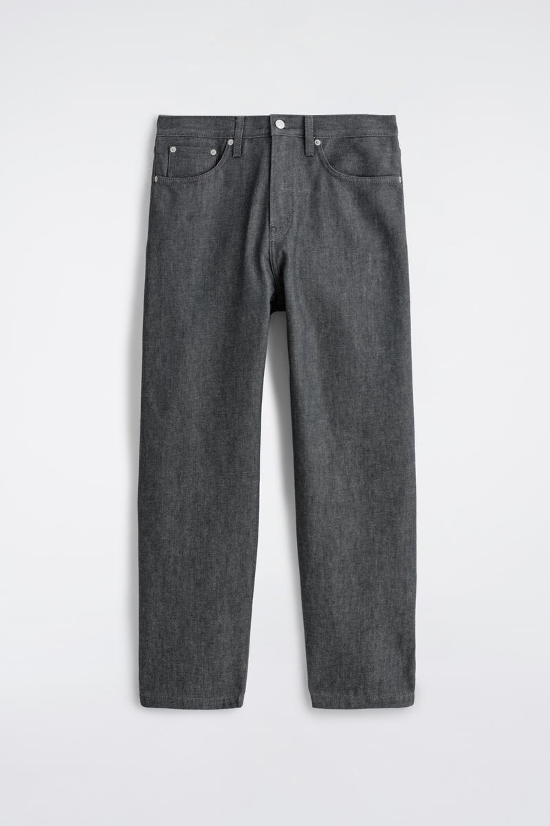 Cos Dome Straight-leg Jeans In Gray