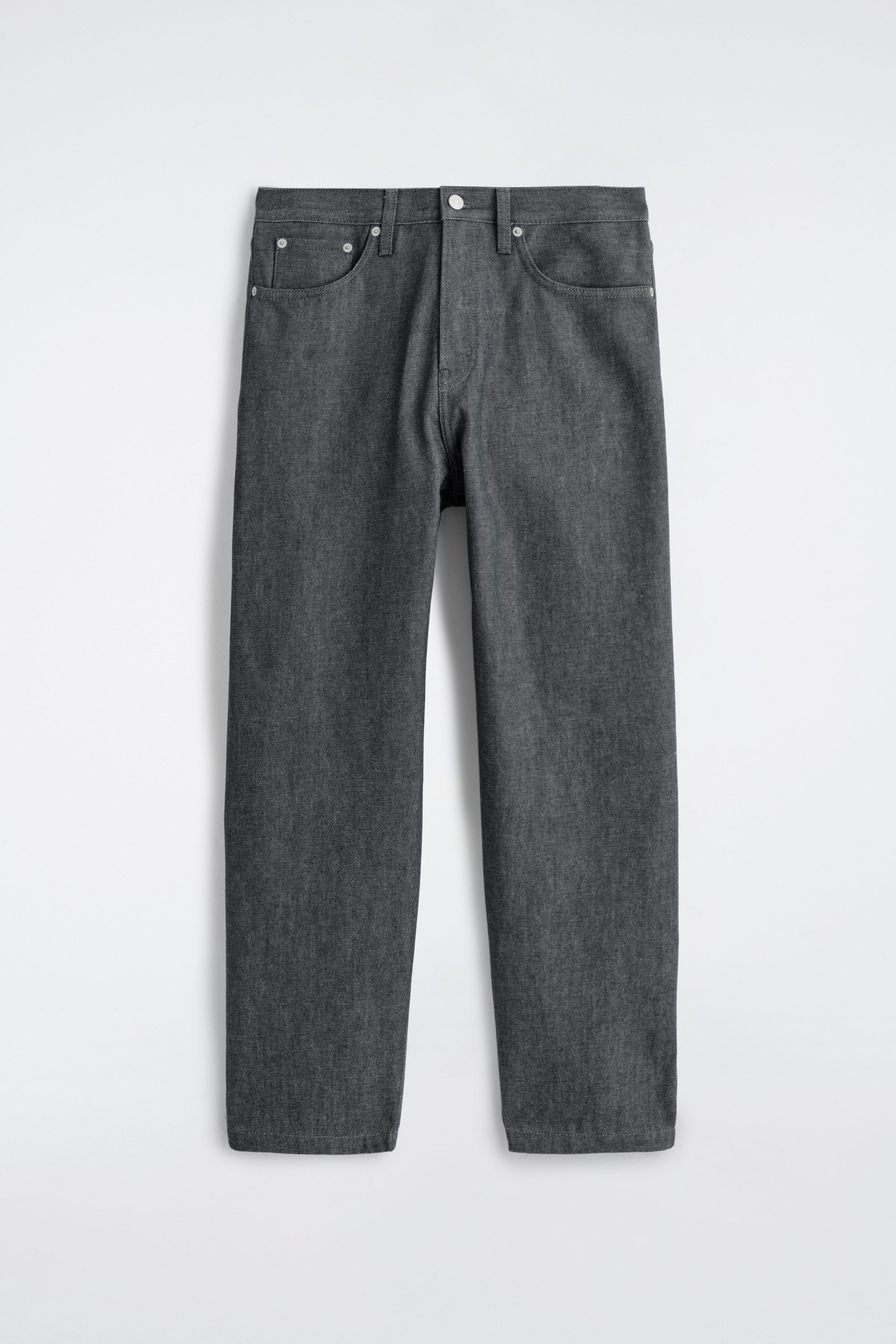DOME RELAXED-FIT STRAIGHT-LEG JEANS - DARK GRAY | COS US