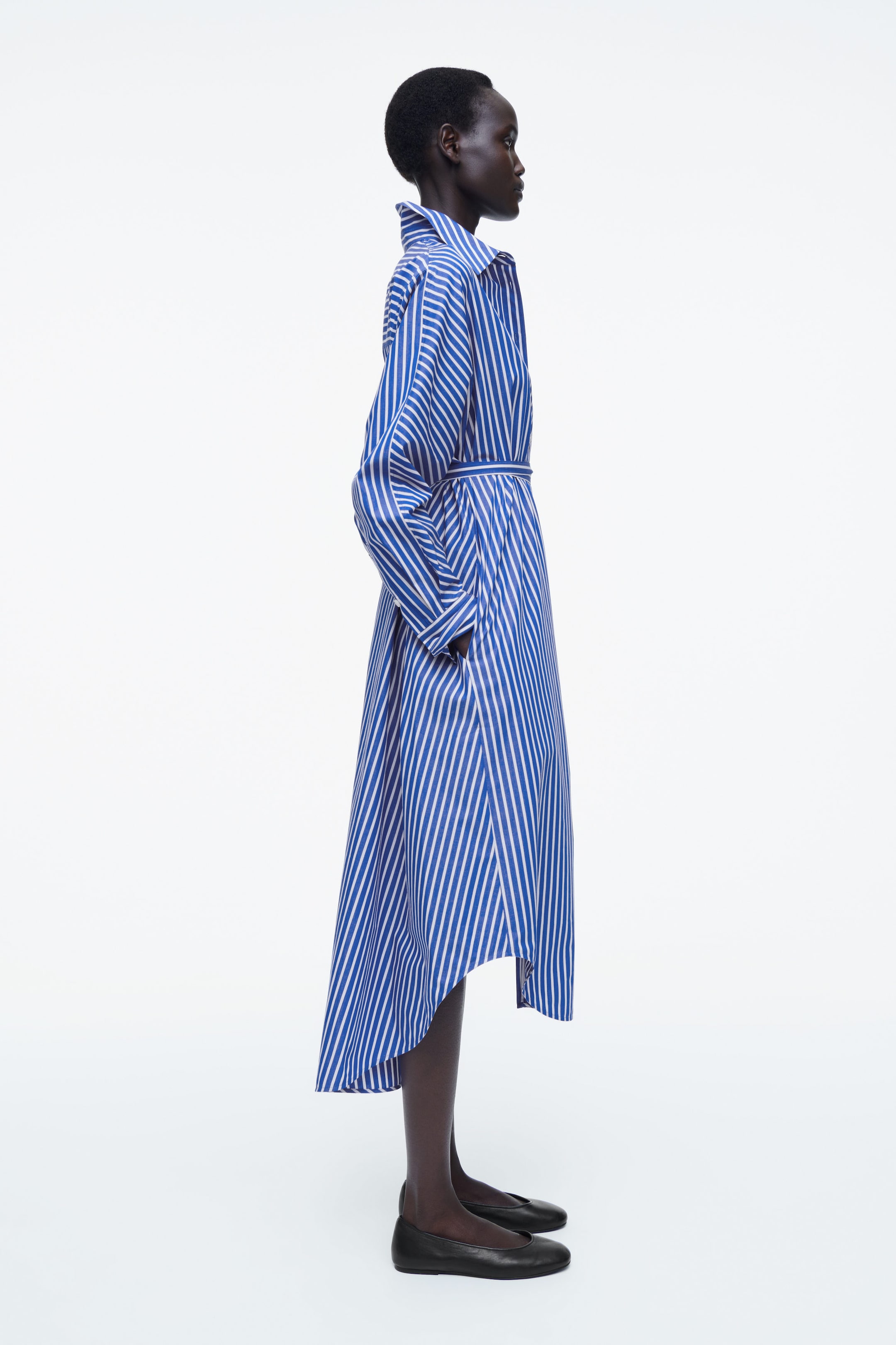 RELAXED COTTON SHIRT DRESS