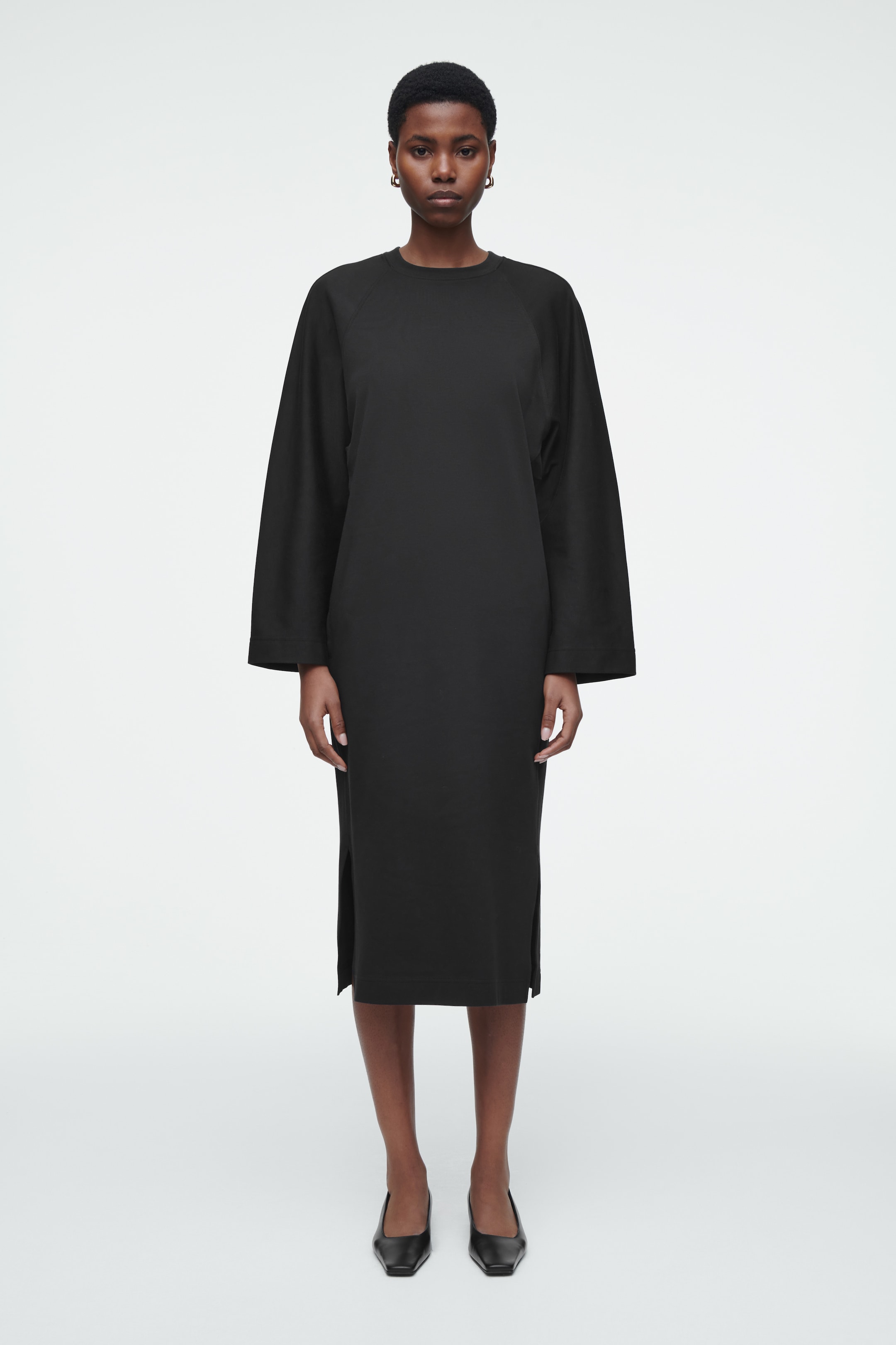 Ingrandisci l'immagine: JERSEY MIDI COLUMN DRESS - BLACK - DONNA | H&M CH 1