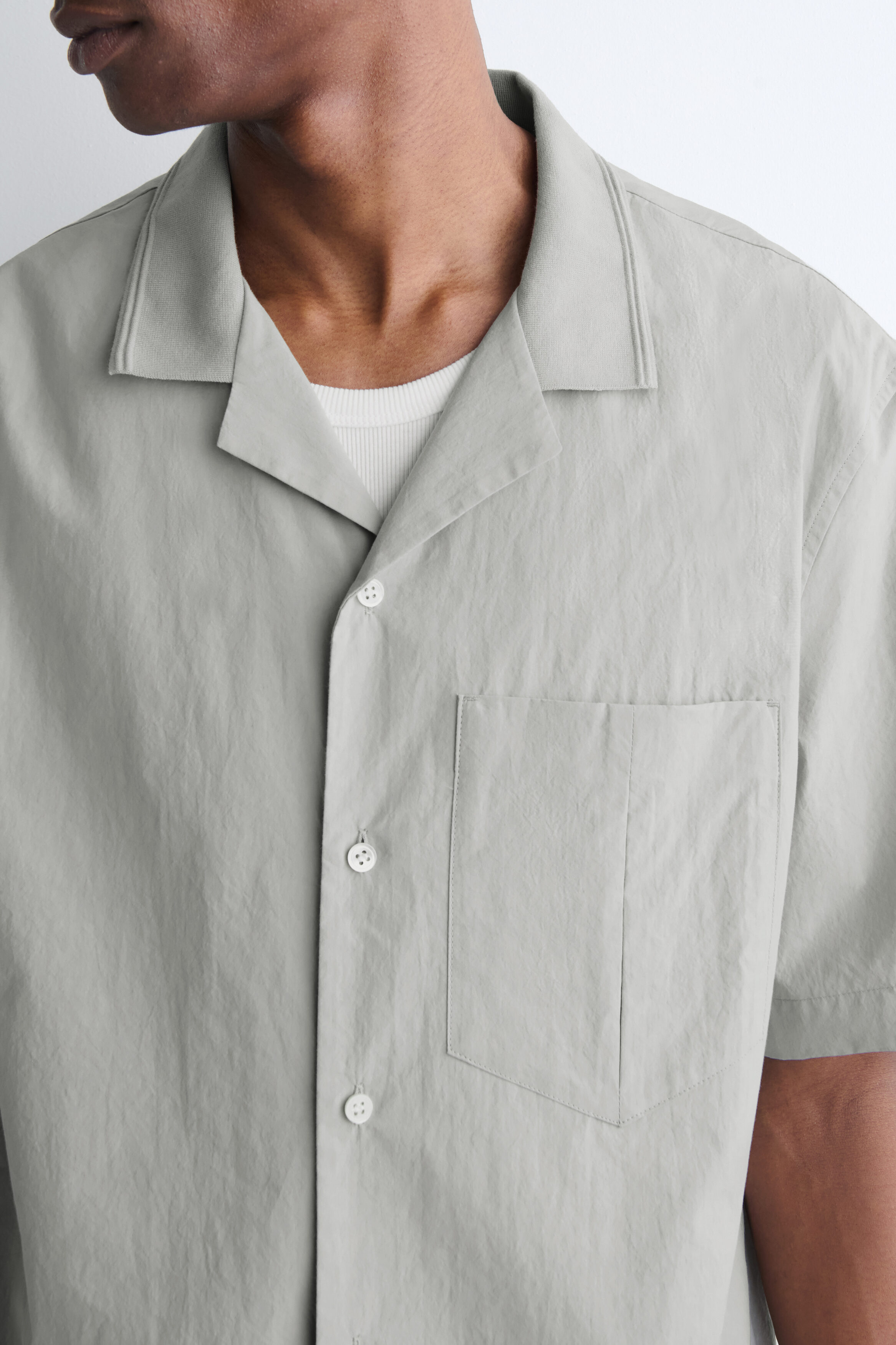CAMP-COLLAR COTTON SHIRT - thumbnail 5