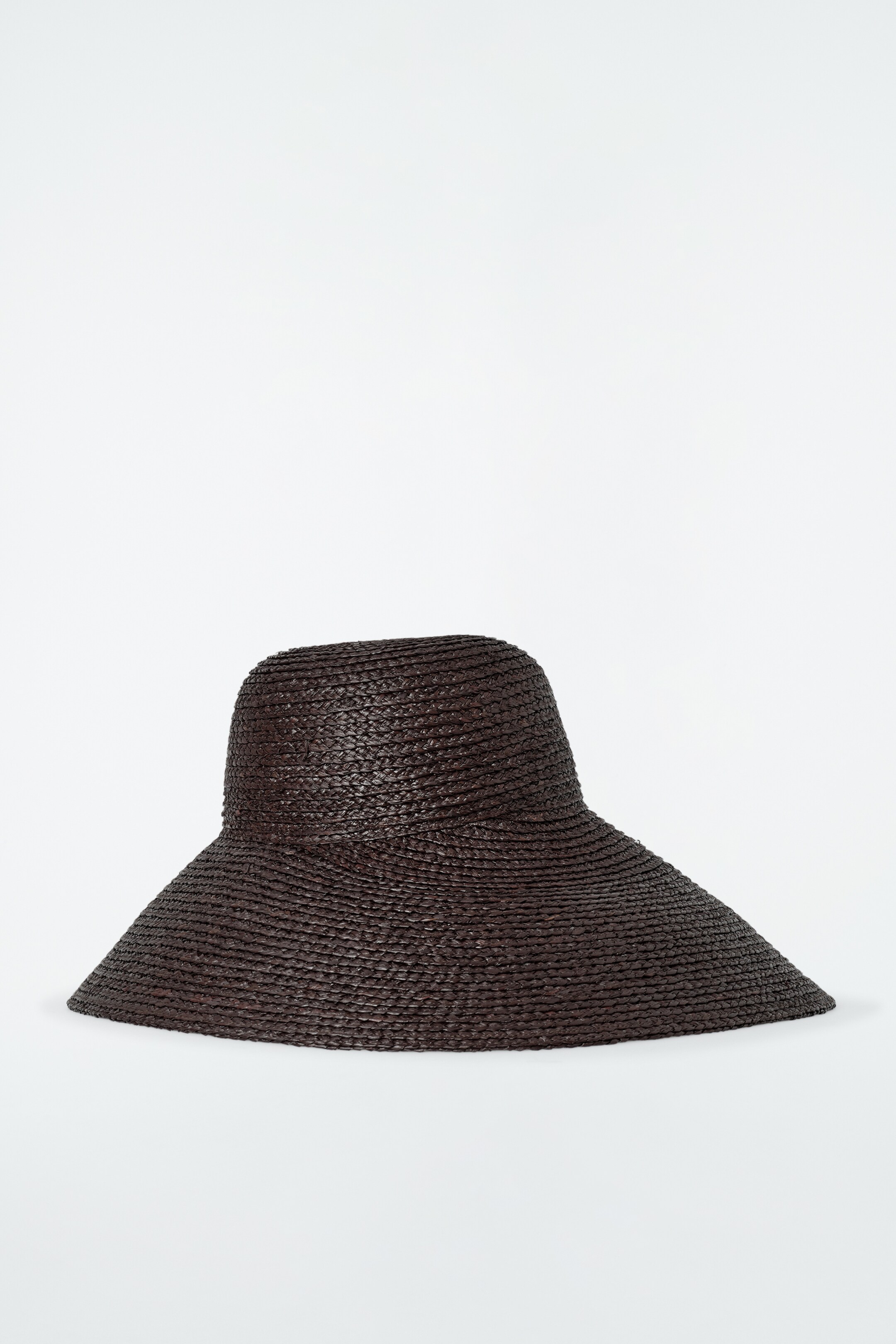 Grösseres Bild ansehen: STROHHUT MIT BREITER KREMPE - DUNKELBRAUN - DAMEN | H&M CH 5