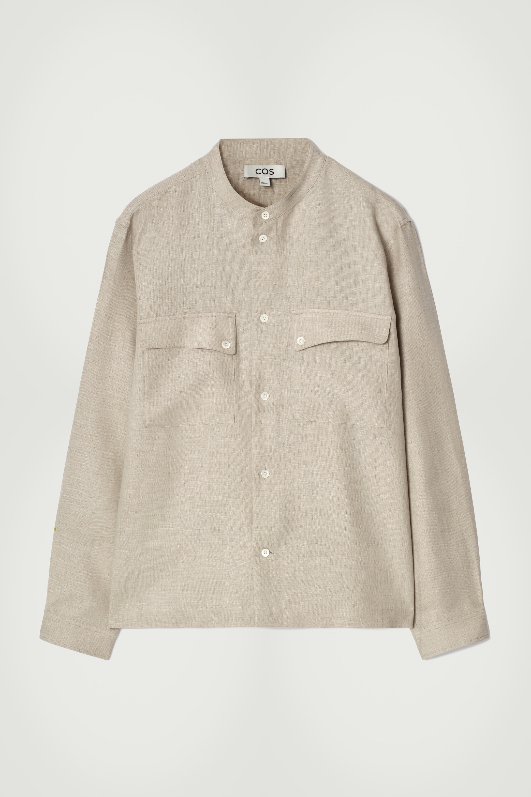 Visualizza immagine più grande: OVERSHIRT IN LINO CON COLLETTO ALLA COREANA - BEIGE - UOMO | H&M IT 7