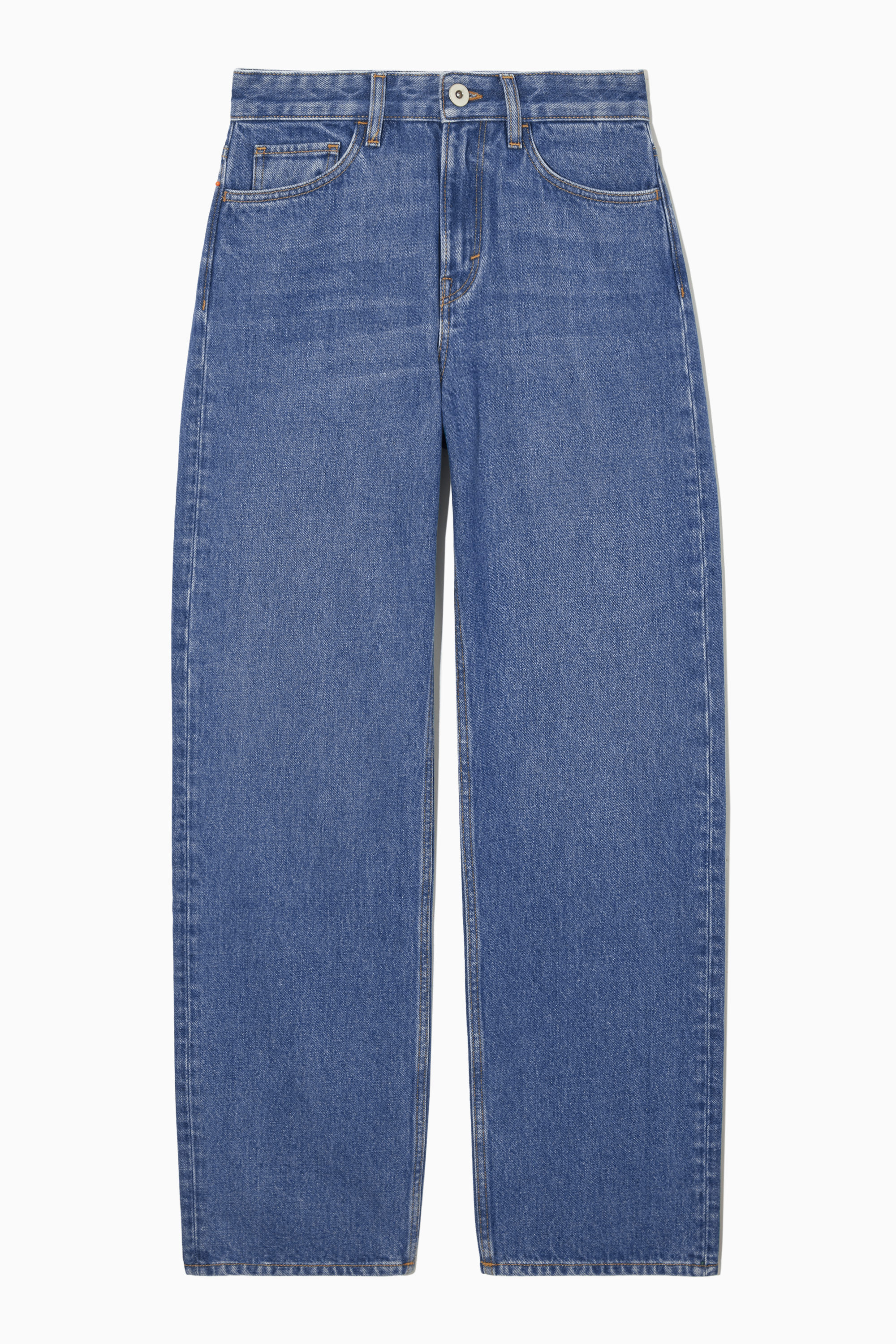 完売 Wide Loose Jeans _Deep Blue M long Brooke Loose Straight Jeans With Super High Rise - Opera