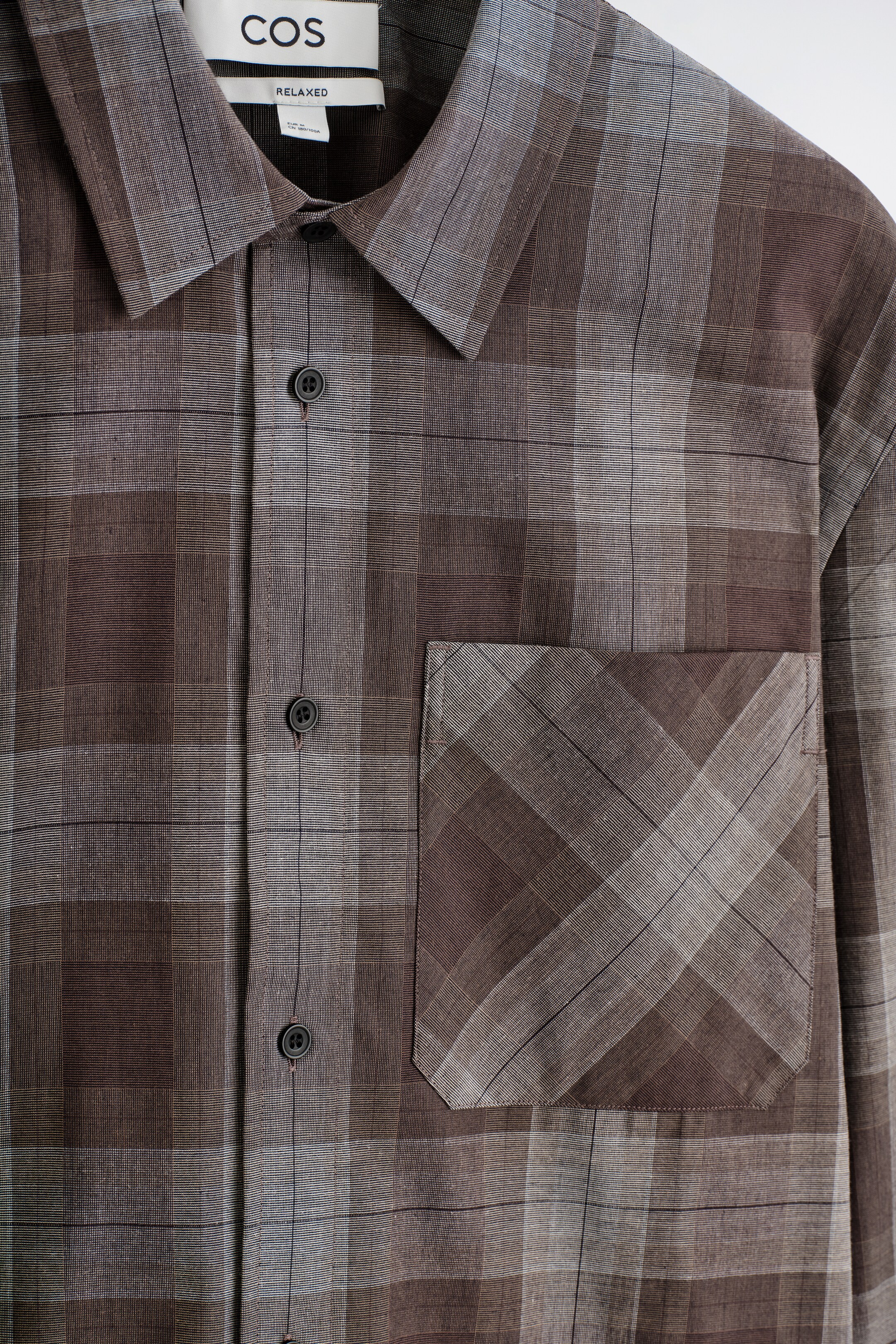 Se større billede: CHECKED BRUSHED-COTTON SHIRT - BRUN / TERNET - HERRE | H&M DK 7