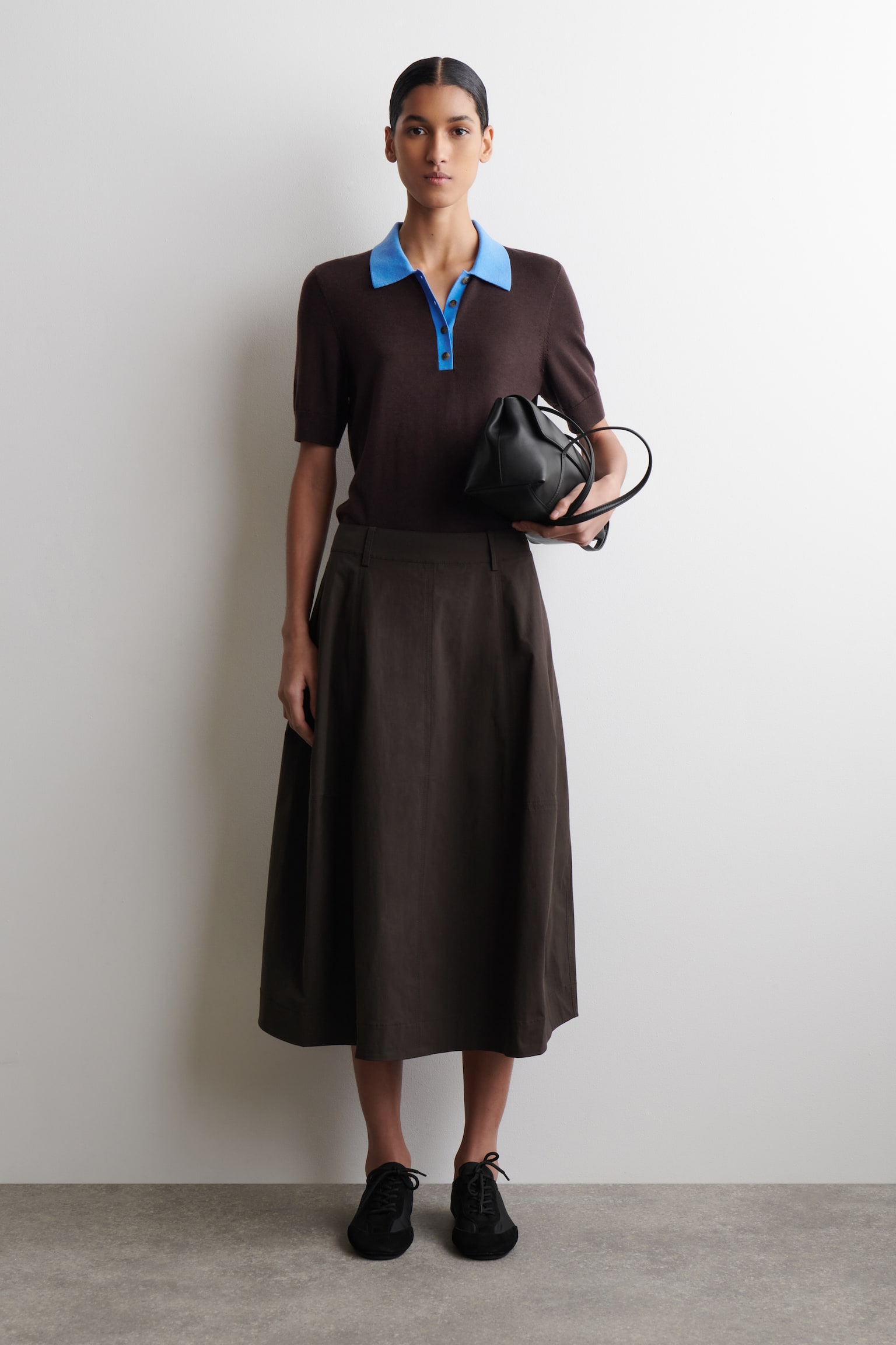 POLO IN MISTO LANA - MARRONE / BLU/MARRONE SCURO/BEIGE MÉLANGE/VERDE / BIANCO/BLU - 3