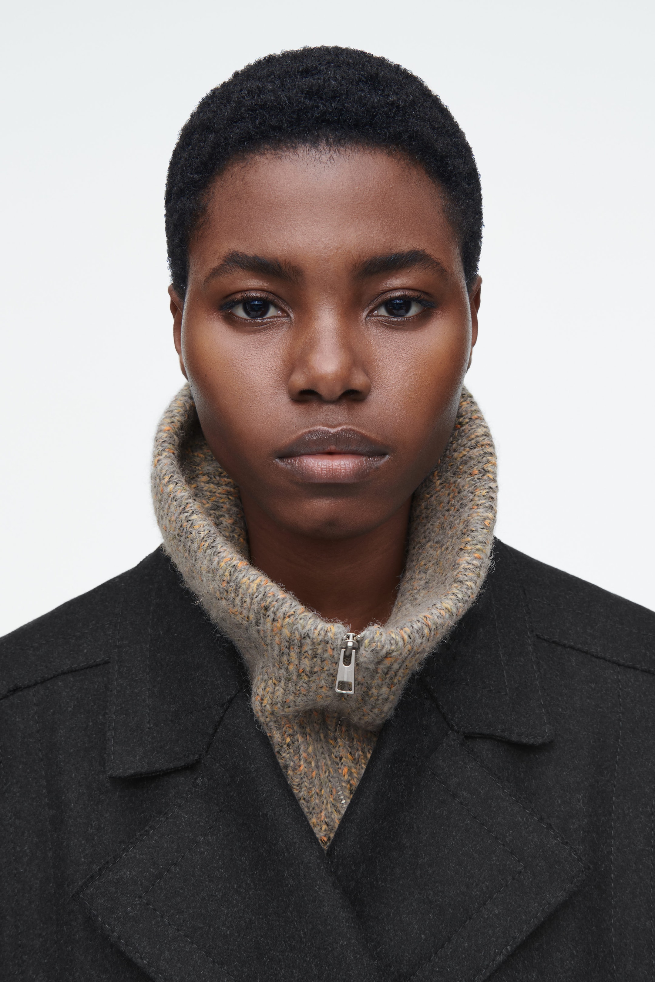 MÉLANGE WOOL-BLEND COLLAR