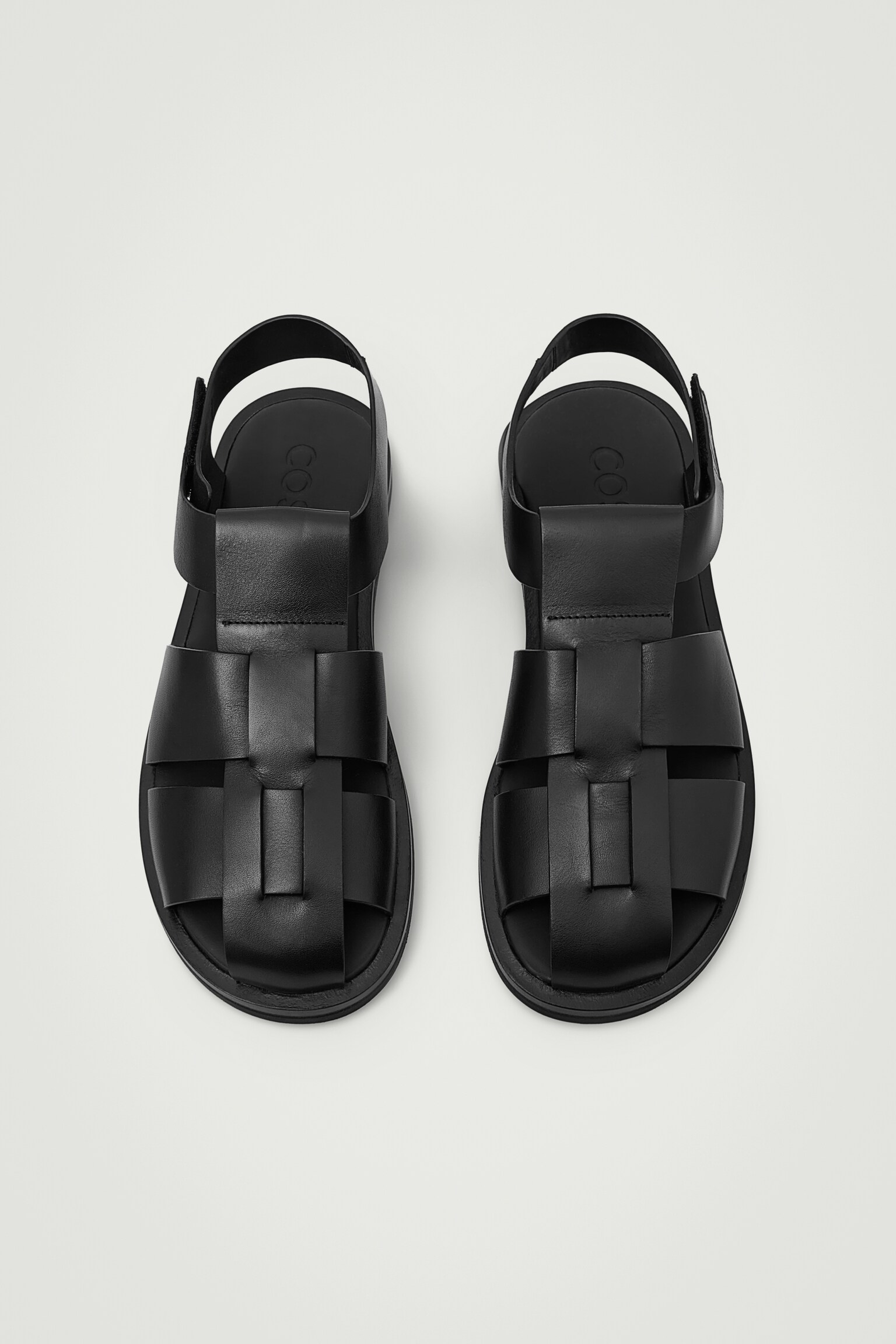SANDALIAS DE PESCADOR DE PIEL - NEGRO - 6