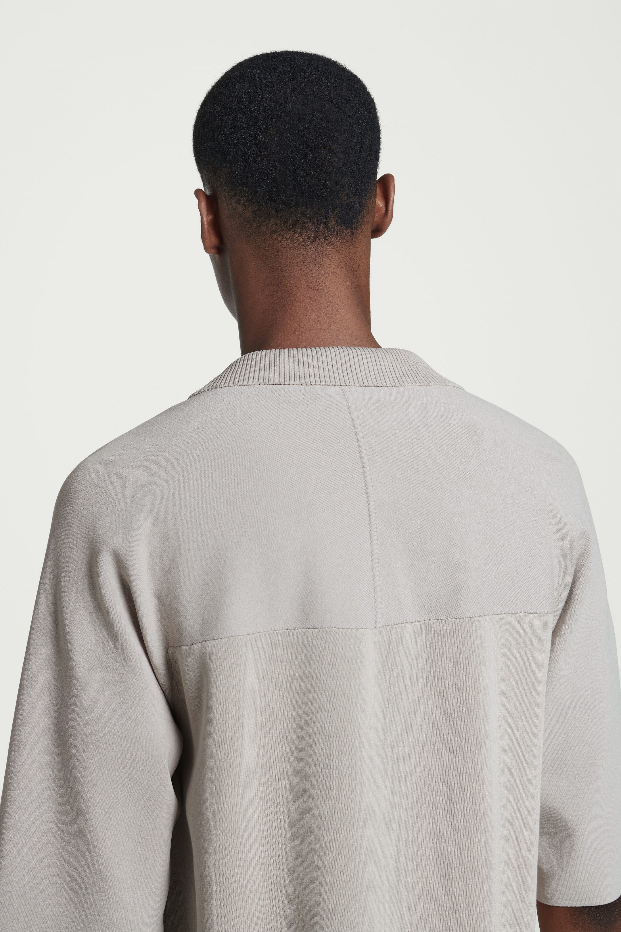 COLOUR-BLOCK DOUBLE-FACED POLO SHIRT