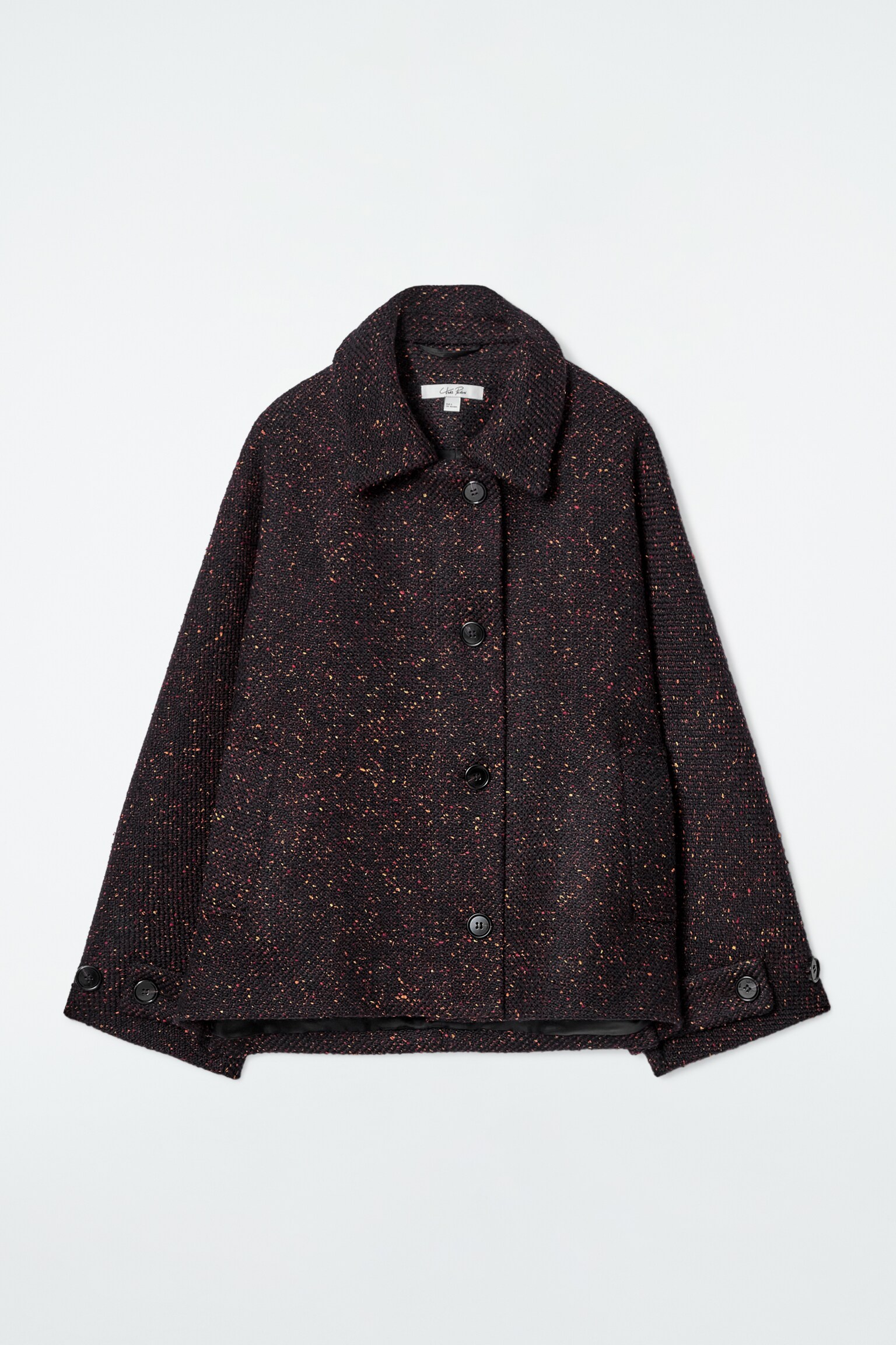 FLECKED WOOL-BLEND JACKET - MULTICOLOURED
