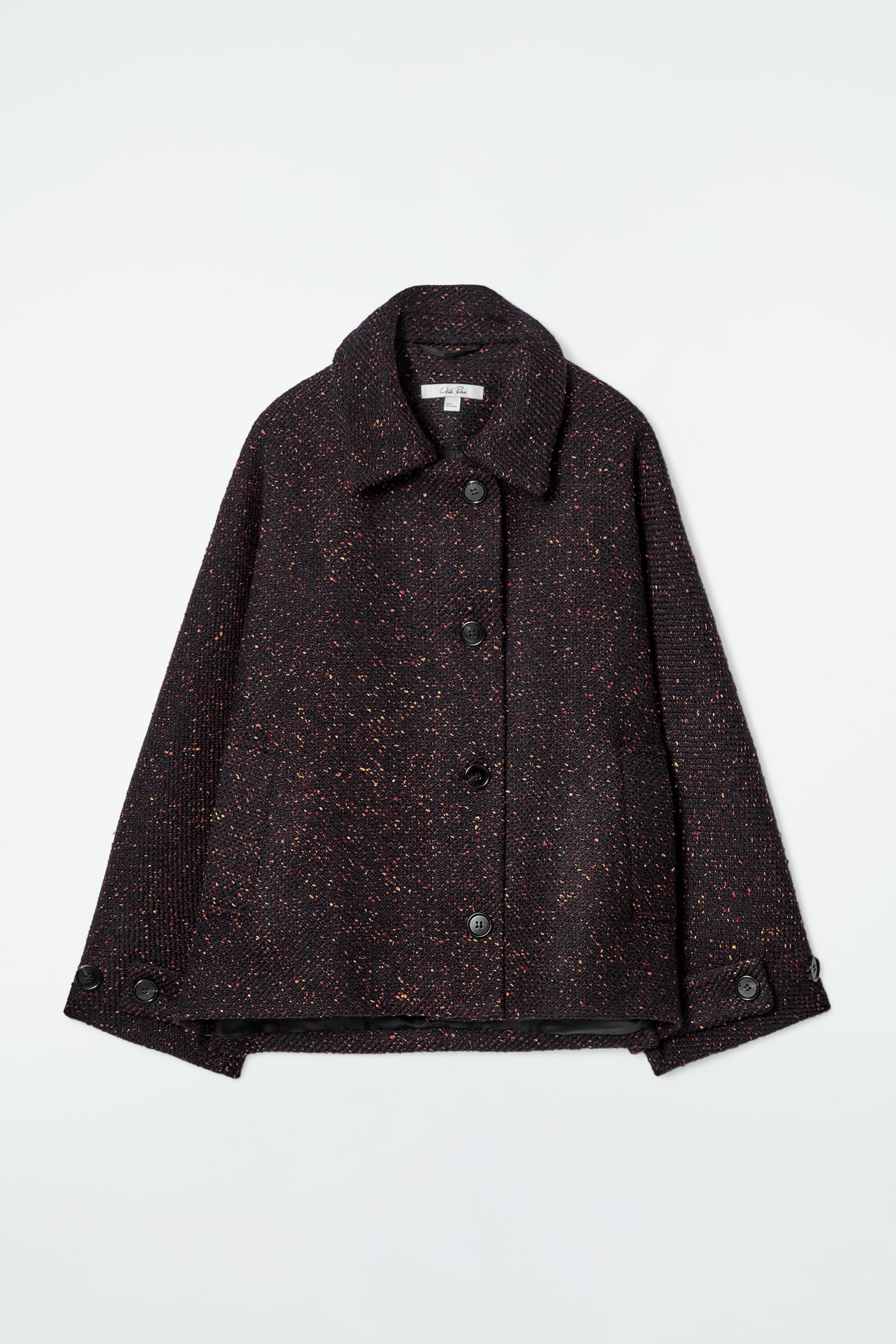 FLECKED WOOL-BLEND JACKET - MULTICOLOURED