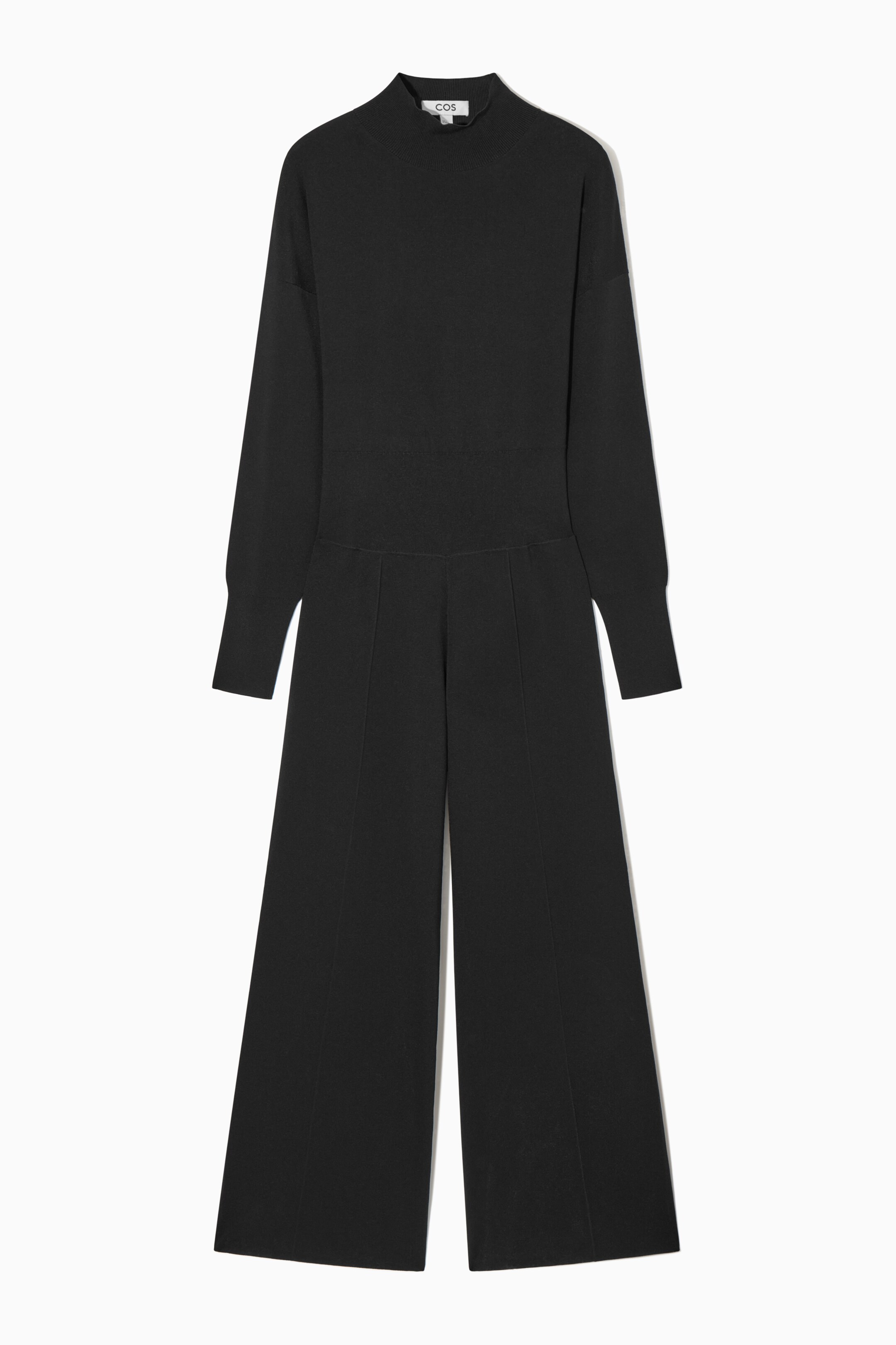 View larger image: BACKLESS KNITTED TURTLENECK JUMPSUIT - BLACK - Ladies | H&M GB 1
