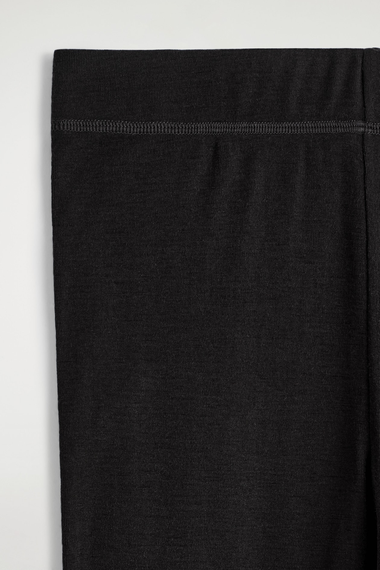 MERINO WOOL LEGGINGS — BLACK